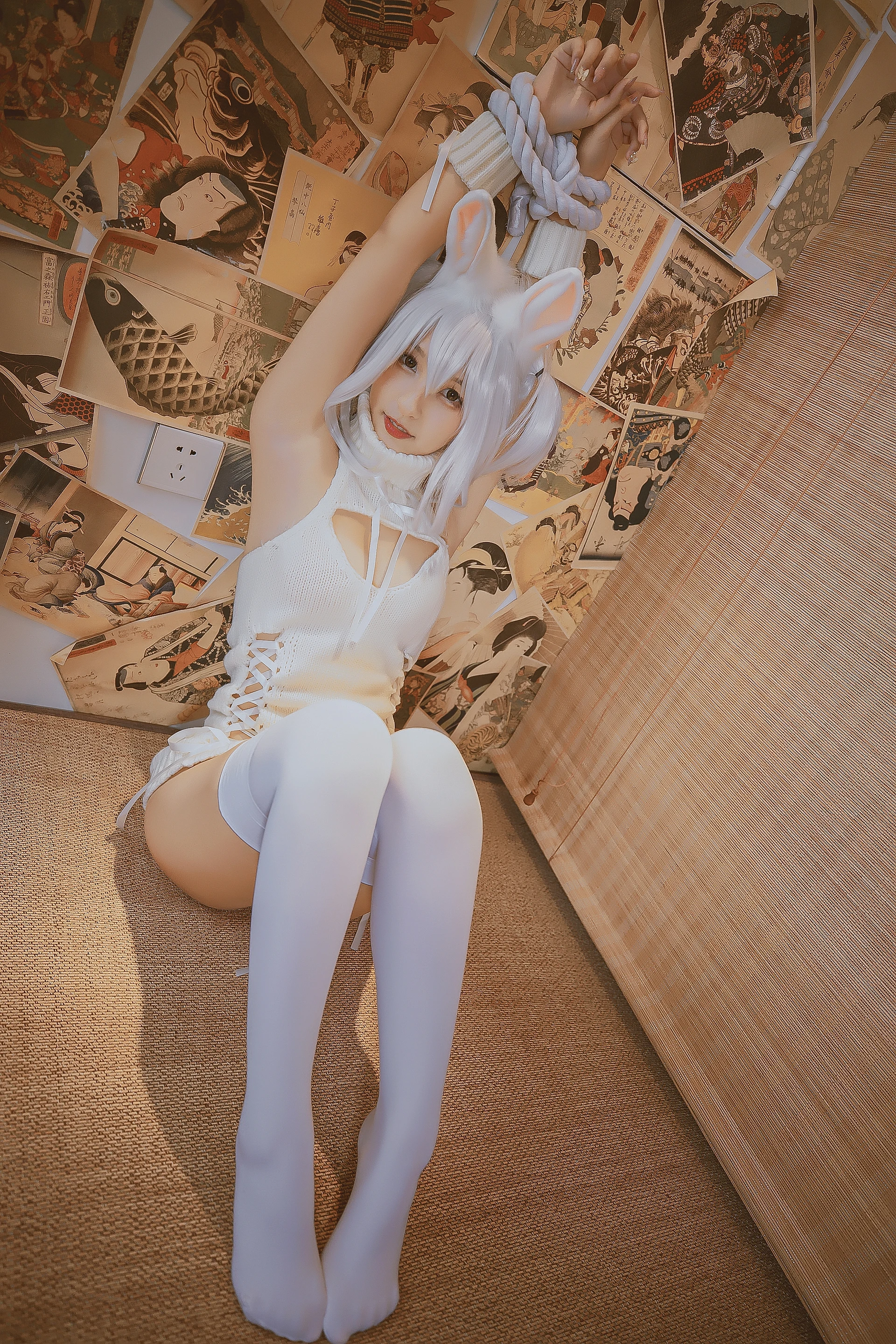 神楽坂真冬 第三季 序号4：《危険な耳》狼妹&兔娘 [150P4V-959MB]内衣, 白丝, 神楽坂真冬, 美腿, 美足, 露背毛衣, 黑丝