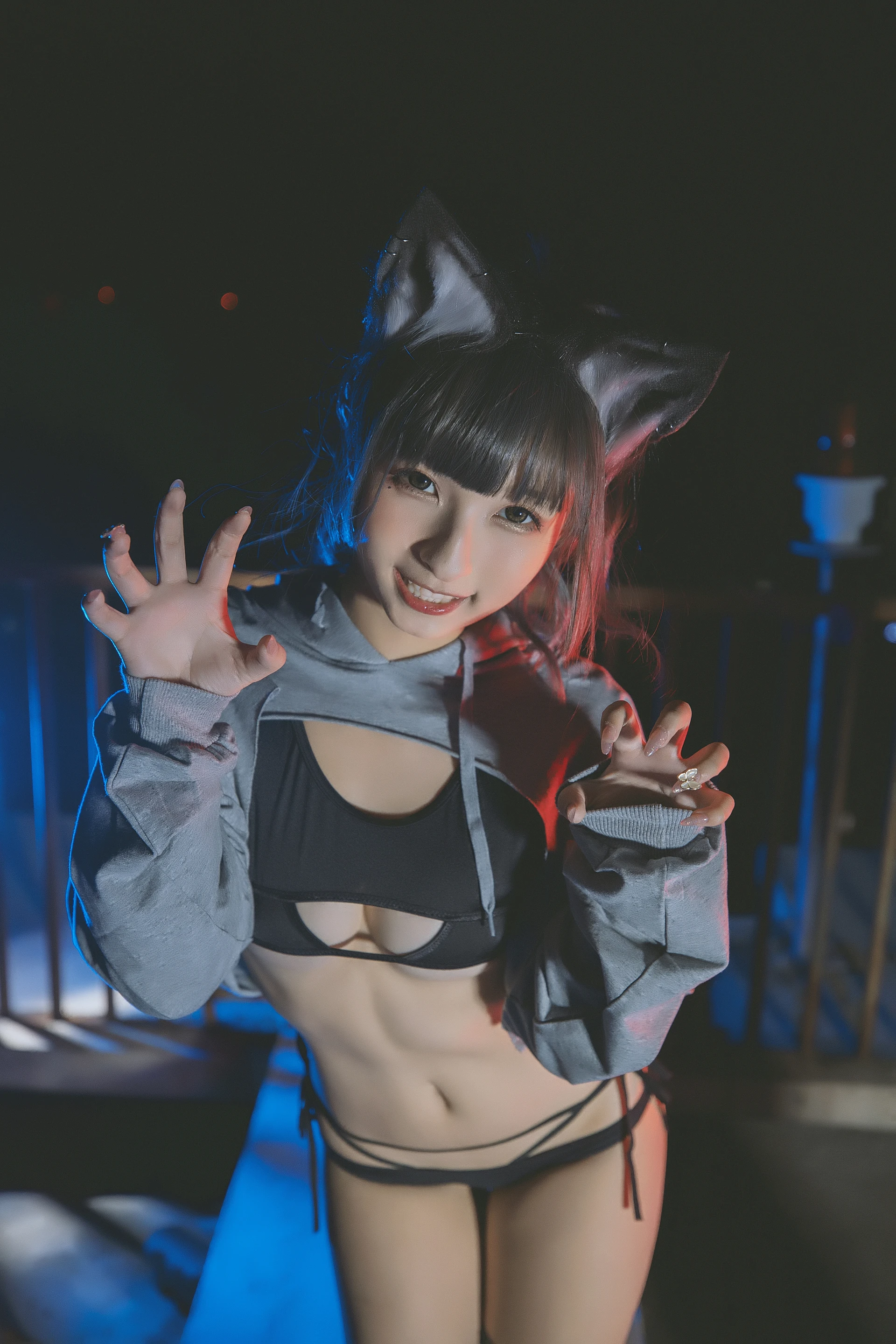 神楽坂真冬 第三季 序号4：《危険な耳》狼妹&兔娘 [150P4V-959MB]内衣, 白丝, 神楽坂真冬, 美腿, 美足, 露背毛衣, 黑丝