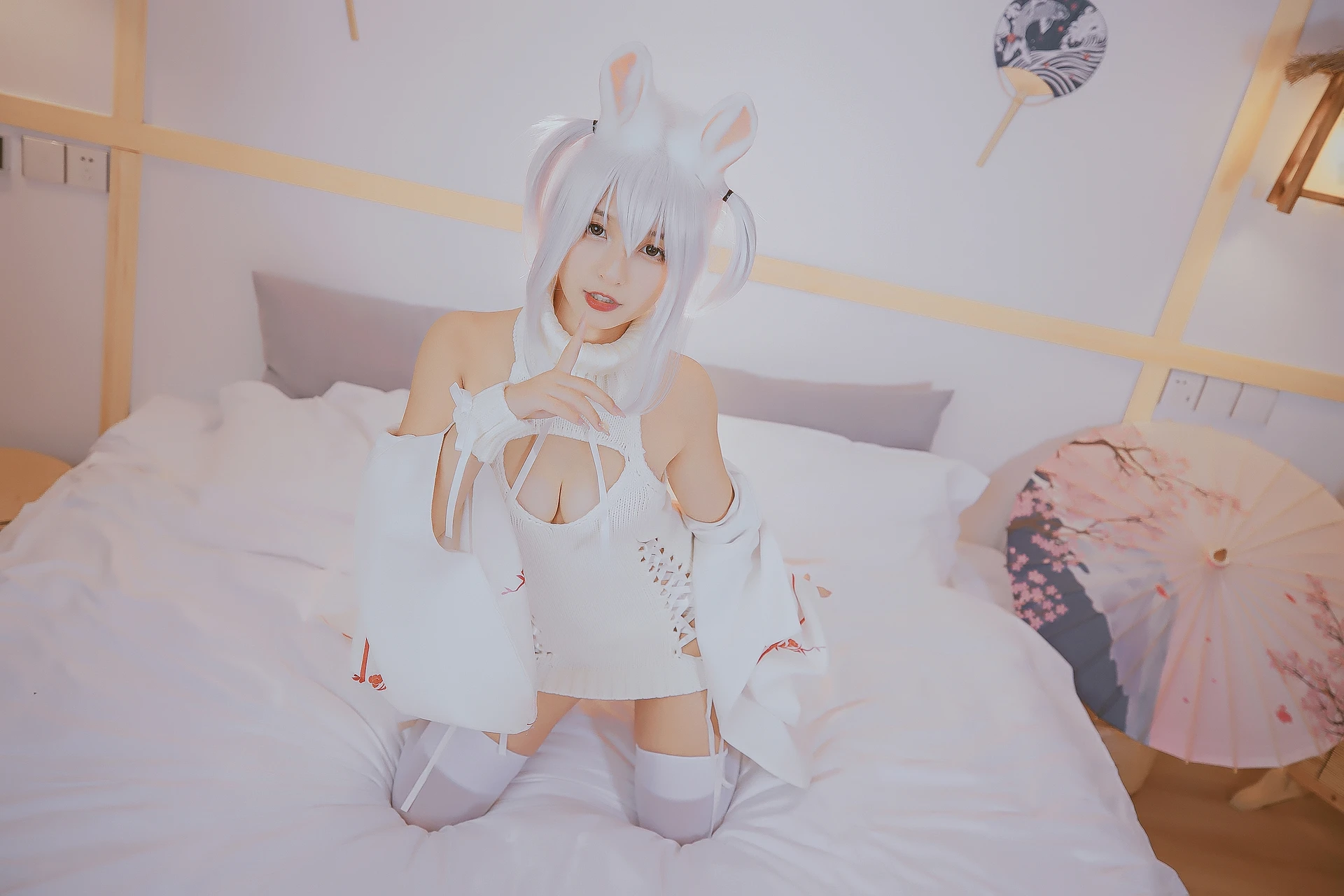 神楽坂真冬 第三季 序号4：《危険な耳》狼妹&兔娘 [150P4V-959MB]内衣, 白丝, 神楽坂真冬, 美腿, 美足, 露背毛衣, 黑丝