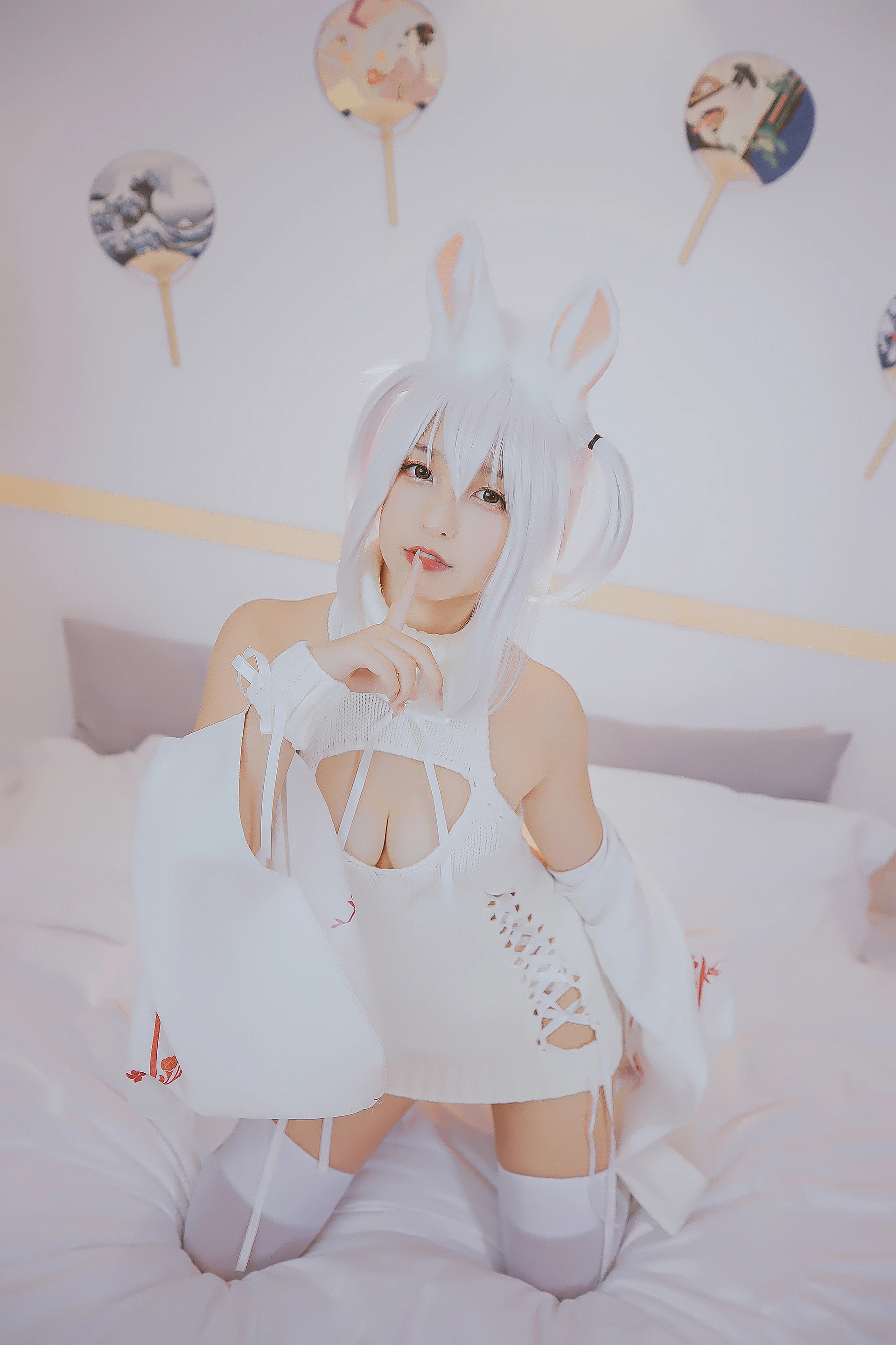 神楽坂真冬 第三季 序号4：《危険な耳》狼妹&兔娘 [150P4V-959MB]内衣, 白丝, 神楽坂真冬, 美腿, 美足, 露背毛衣, 黑丝