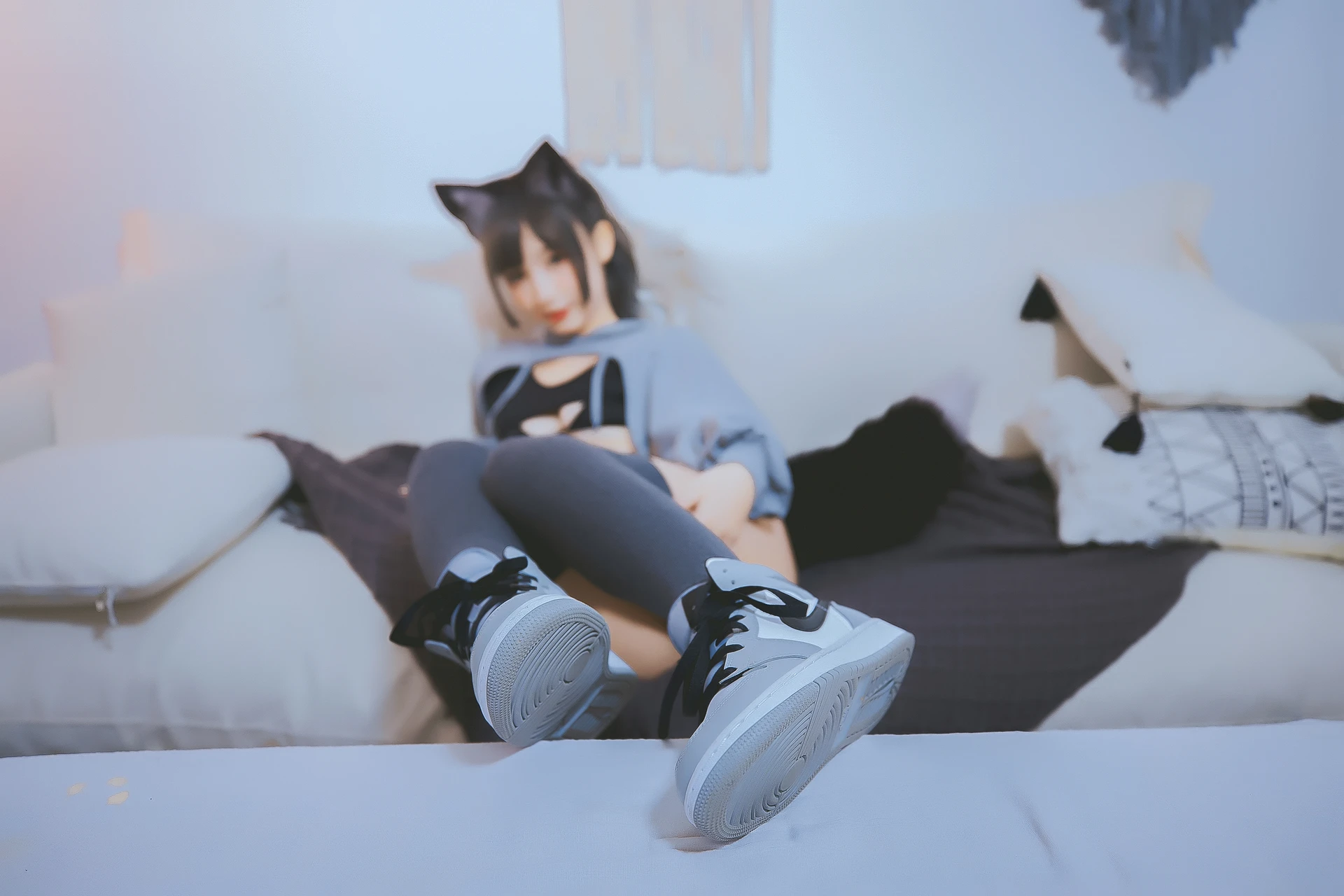 神楽坂真冬 第三季 序号4：《危険な耳》狼妹&兔娘 [150P4V-959MB]内衣, 白丝, 神楽坂真冬, 美腿, 美足, 露背毛衣, 黑丝