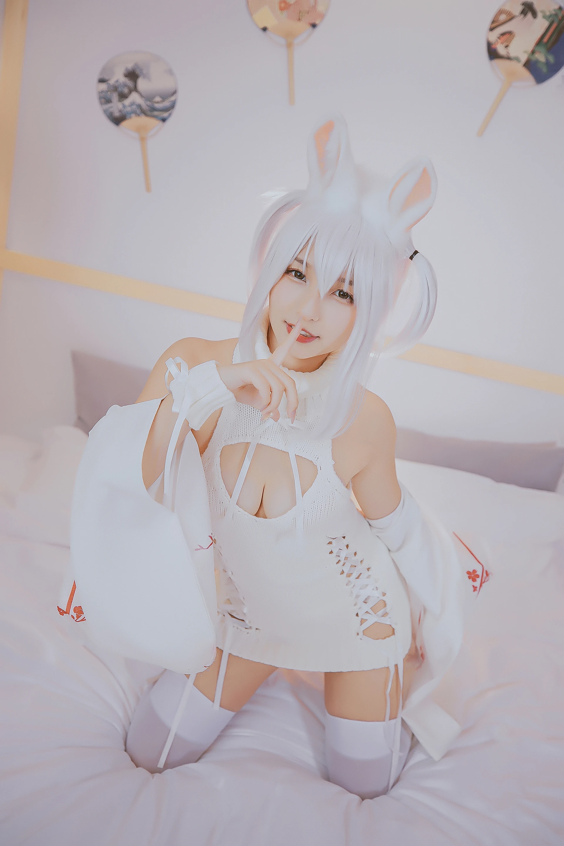 神楽坂真冬 第三季 序号4：《危険な耳》狼妹&兔娘 [150P4V-959MB]内衣, 白丝, 神楽坂真冬, 美腿, 美足, 露背毛衣, 黑丝