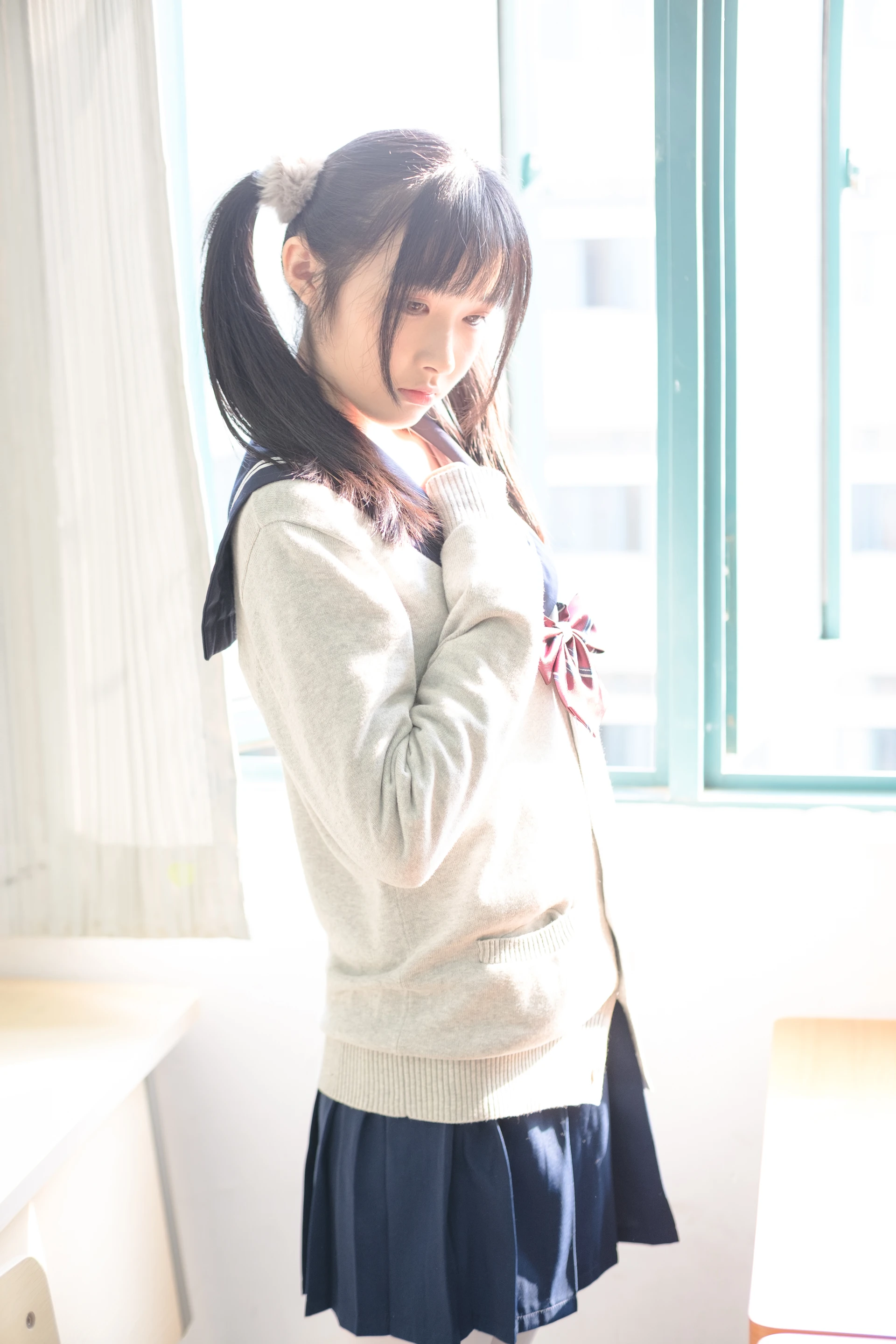 森萝财团 SSR-004 [98P-555M]校服, 森萝财团, 白丝