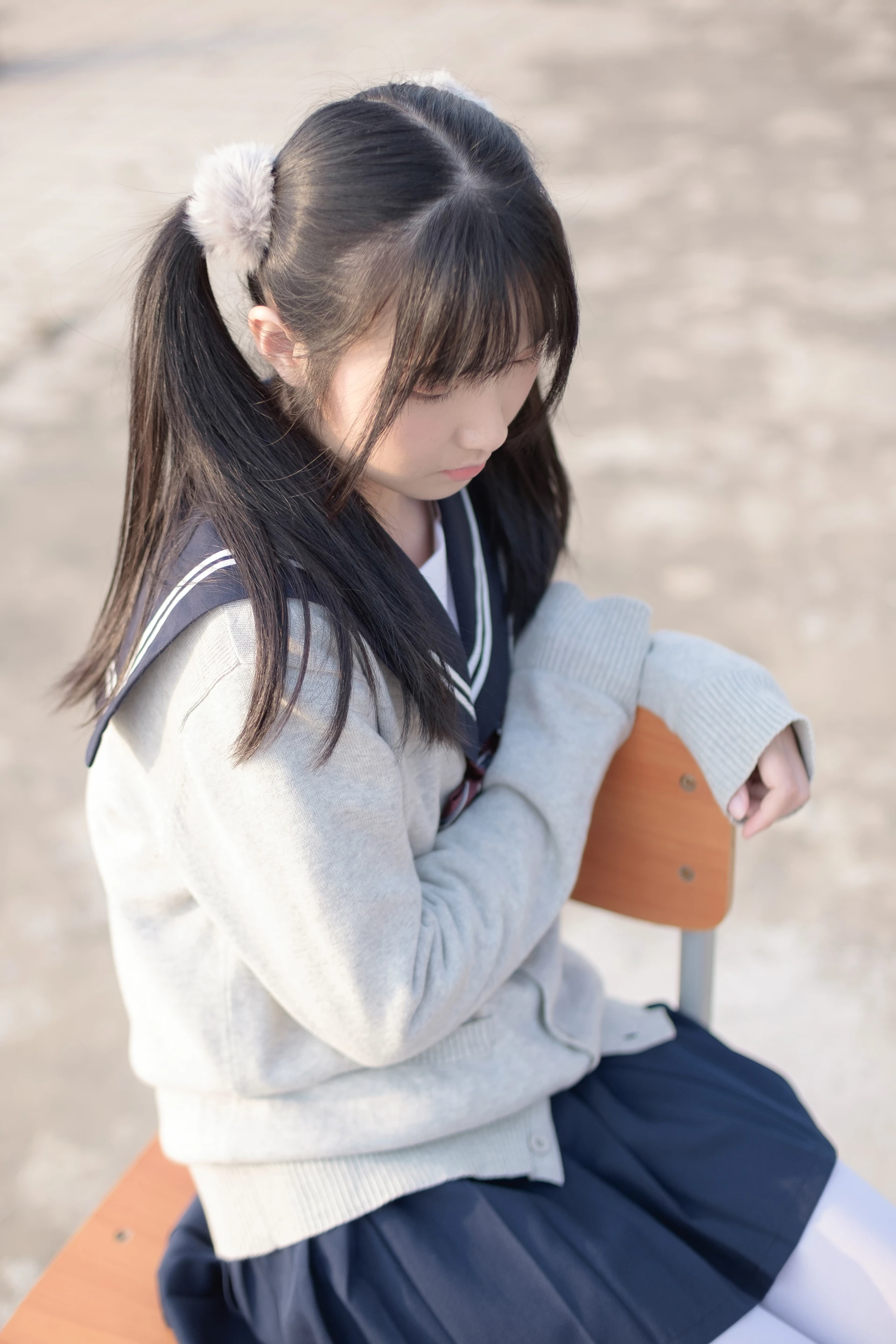 森萝财团 SSR-004 [98P-555M]校服, 森萝财团, 白丝