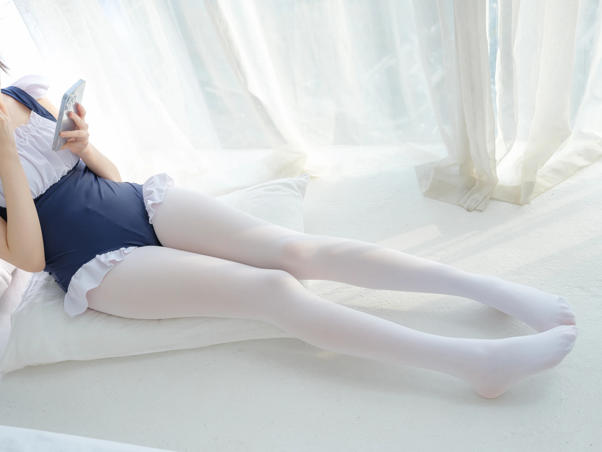 森萝财团 内部VIP系列 微风-11 aika 白丝 80D 泳装 [146P1V-8.04GB]Aika, 内衣, 双马尾, 森萝财团, 死库水, 白丝, 美腿, 美足