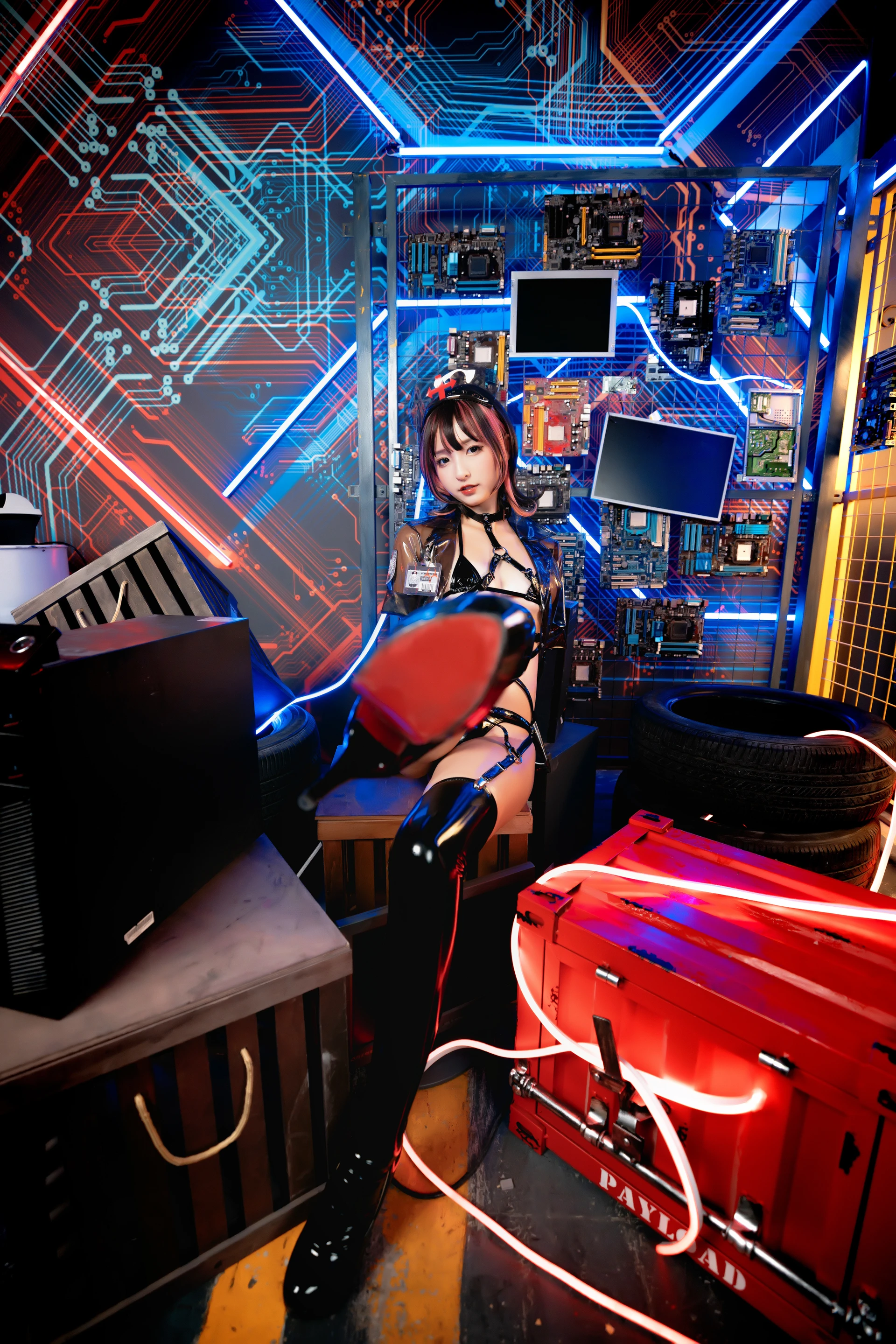 神楽坂真冬 第三季 序号1：《無色哲学》透明黑白护士双人 [150P3V-825MB]内衣, 双马尾, 护士, 神楽坂真冬, 美腿, 美足