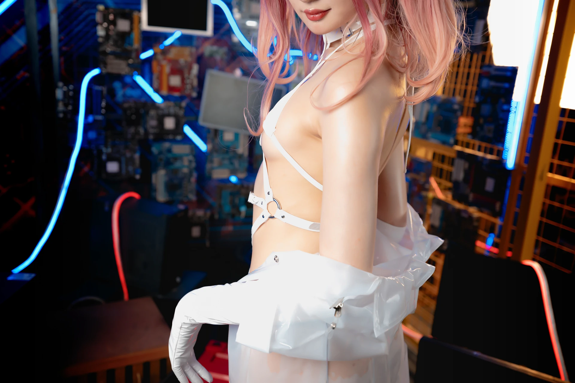 神楽坂真冬 第三季 序号1：《無色哲学》透明黑白护士双人 [150P3V-825MB]内衣, 双马尾, 护士, 神楽坂真冬, 美腿, 美足