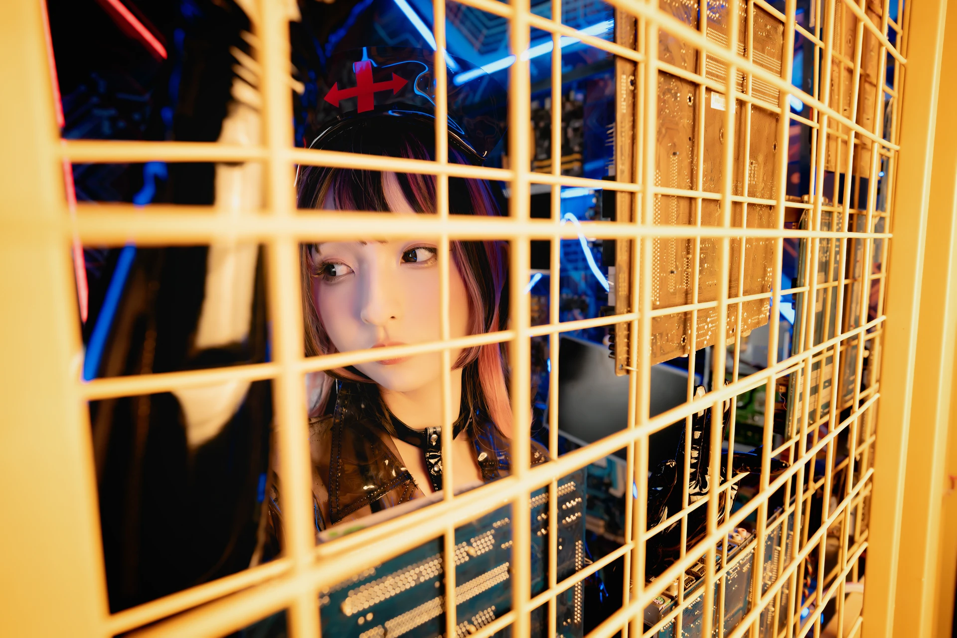 神楽坂真冬 第三季 序号1：《無色哲学》透明黑白护士双人 [150P3V-825MB]内衣, 双马尾, 护士, 神楽坂真冬, 美腿, 美足