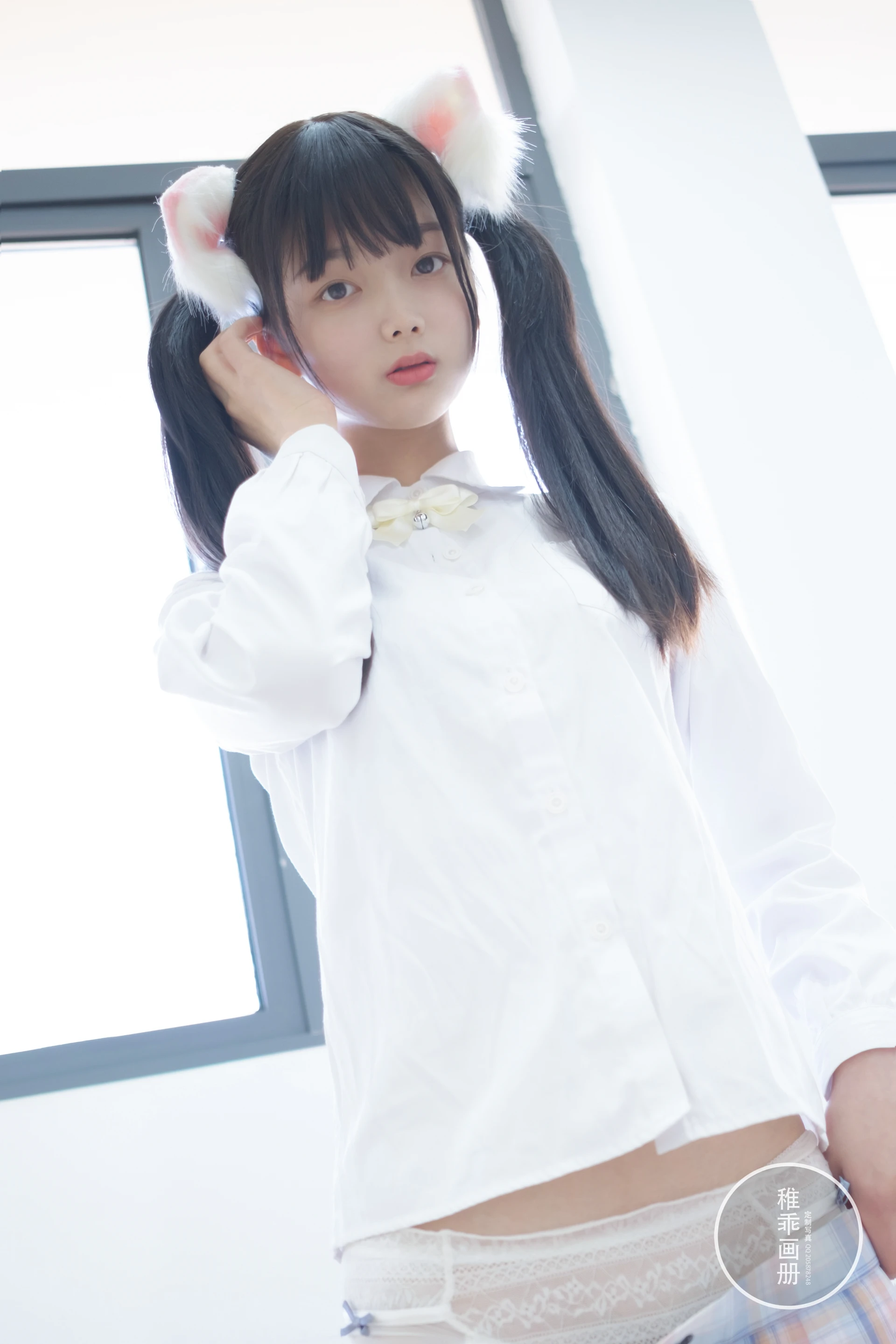 稚乖画册 晴空-04 赤西夜夜 双马尾白丝JK制服 [63P1V-821MB]JK, JK制服, 双马尾, 可爱, 晴空, 白丝, 稚乖画册, 美腿, 美足, 赤西夜夜