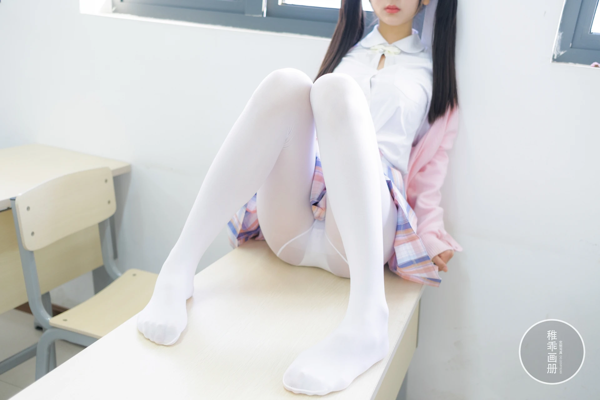 稚乖画册 晴空-04 赤西夜夜 双马尾白丝JK制服 [63P1V-821MB]JK, JK制服, 双马尾, 可爱, 晴空, 白丝, 稚乖画册, 美腿, 美足, 赤西夜夜