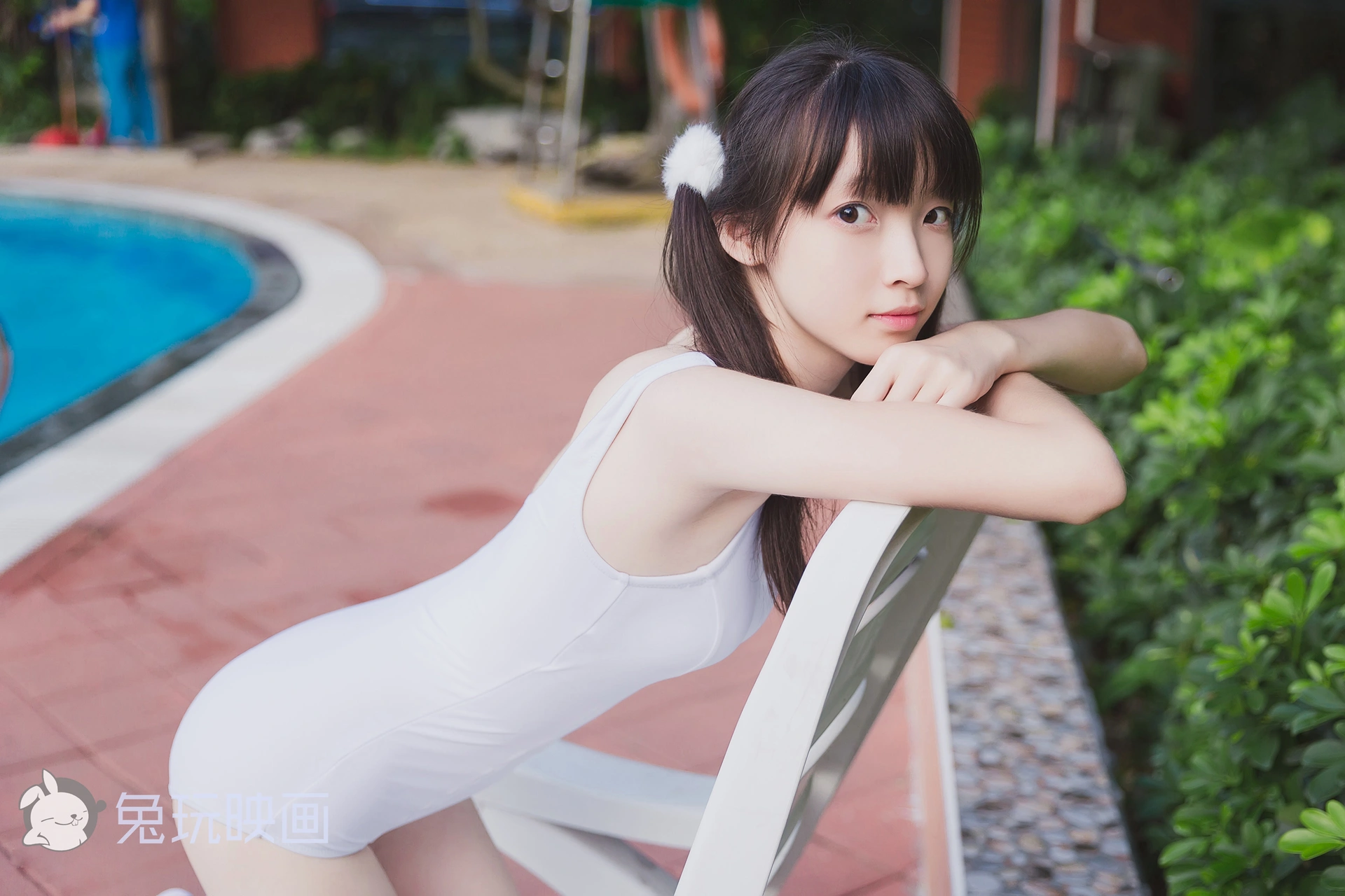 兔玩映画 夏日泳装 Vol.002 双马尾 [50P-109MB]