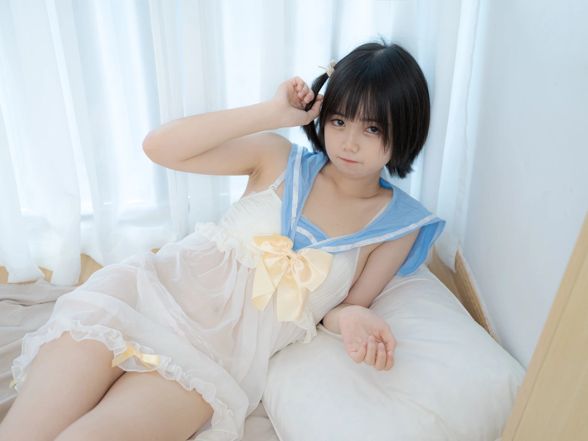 少女秩序 GR07L 小鱼 白丝睡衣 [37P-1.39GB]小鱼, 少女秩序, 白丝, 睡衣, 美腿, 美足