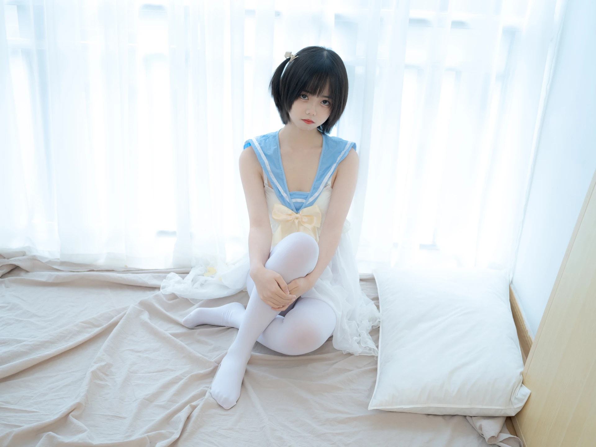少女秩序 GR07L 小鱼 白丝睡衣 [37P-1.39GB]小鱼, 少女秩序, 白丝, 睡衣, 美腿, 美足