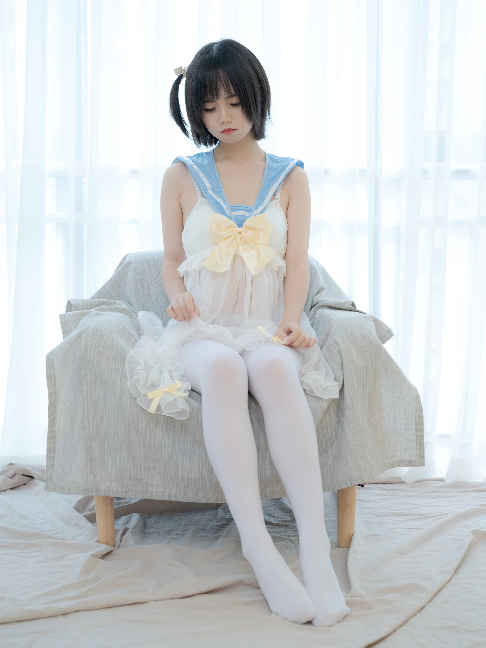少女秩序 GR07L 小鱼 白丝睡衣 [37P-1.39GB]小鱼, 少女秩序, 白丝, 睡衣, 美腿, 美足