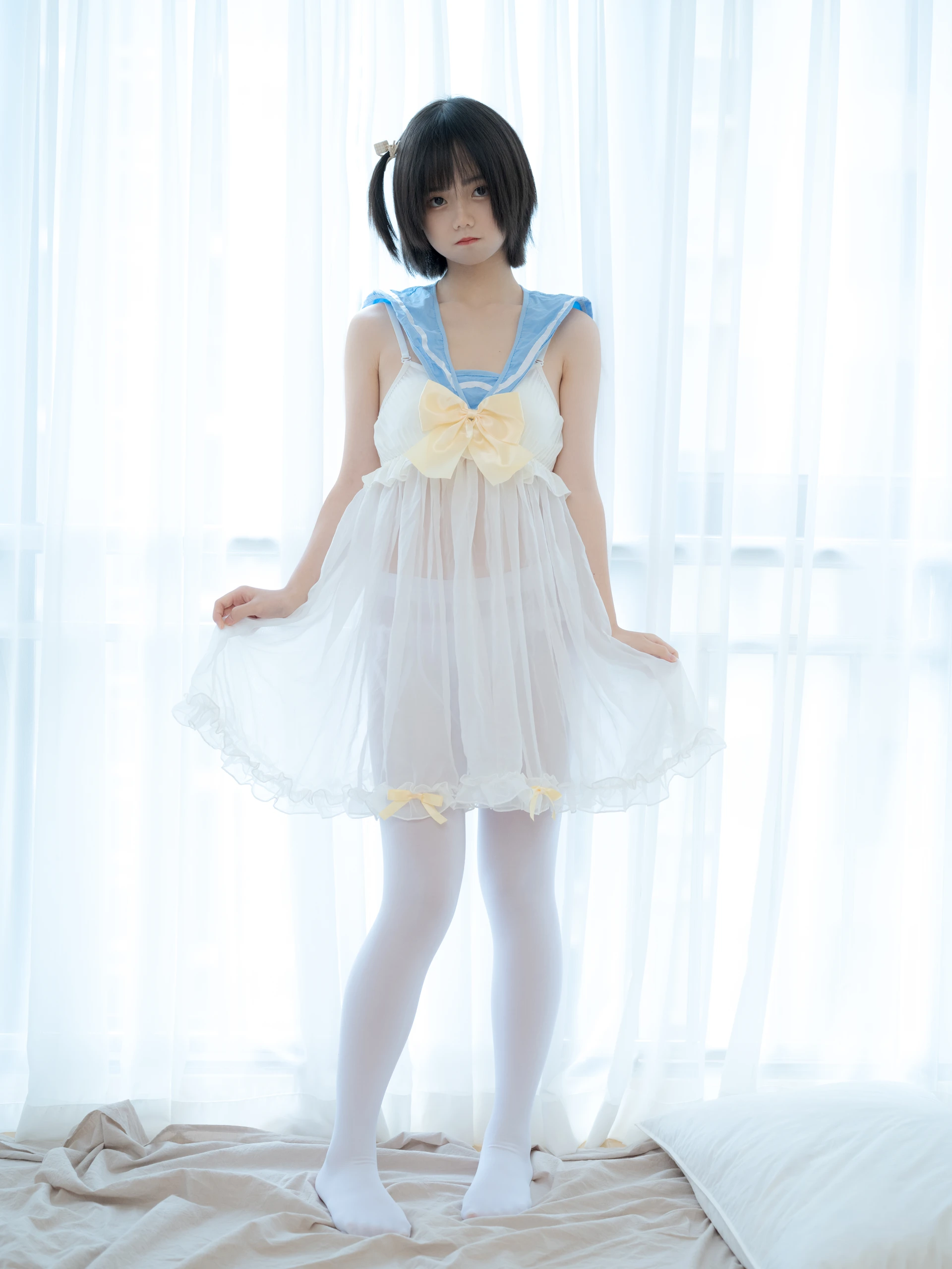 少女秩序 GR07L 小鱼 白丝睡衣 [37P-1.39GB]小鱼, 少女秩序, 白丝, 睡衣, 美腿, 美足