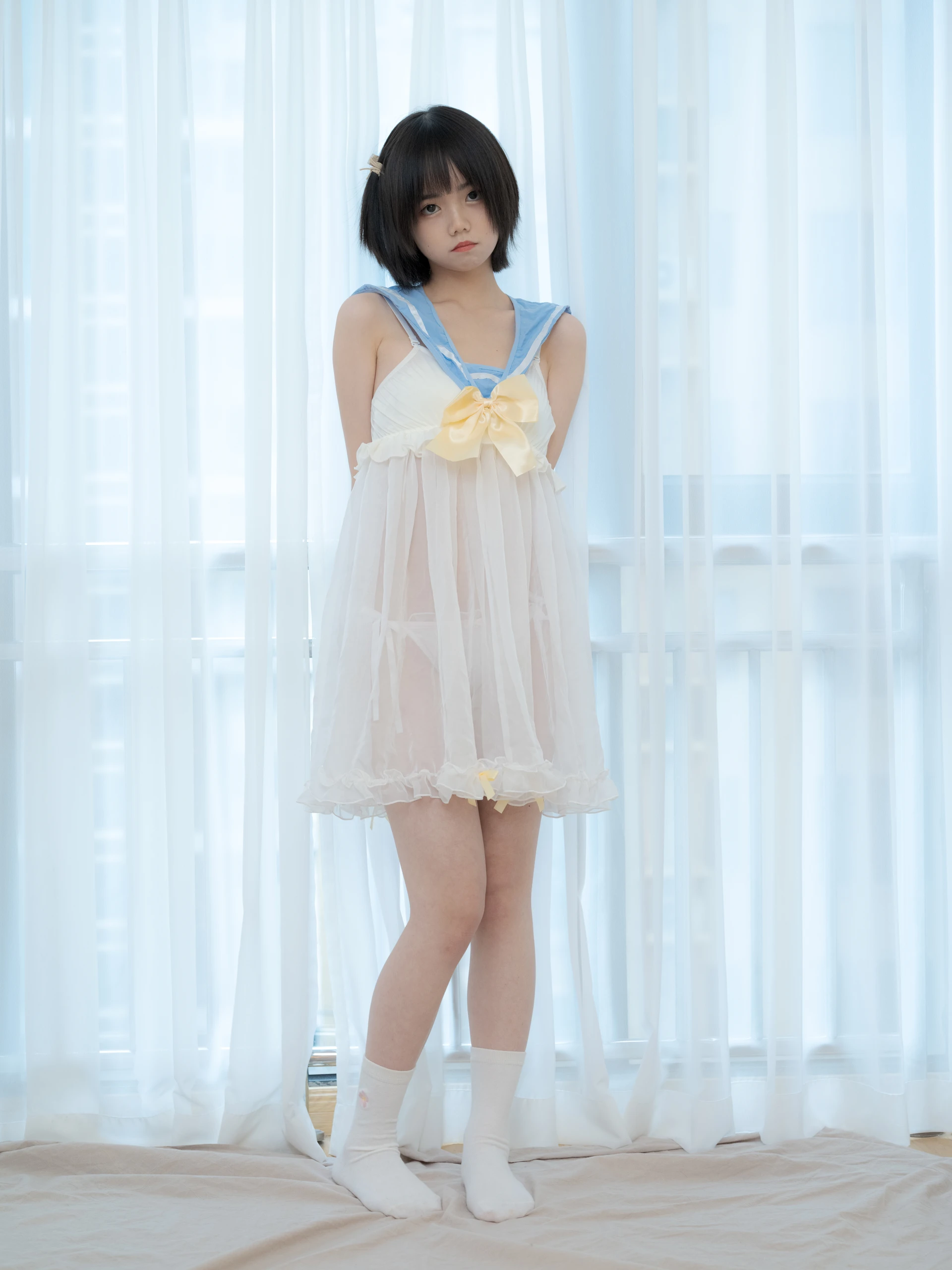 少女秩序 GR07L 小鱼 白丝睡衣 [37P-1.39GB]小鱼, 少女秩序, 白丝, 睡衣, 美腿, 美足