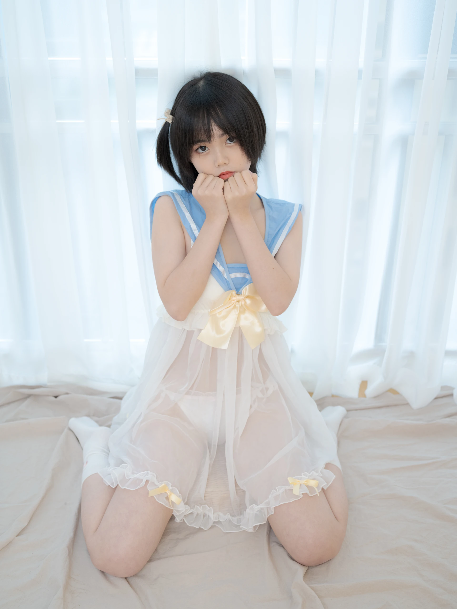 少女秩序 GR07L 小鱼 白丝睡衣 [37P-1.39GB]小鱼, 少女秩序, 白丝, 睡衣, 美腿, 美足