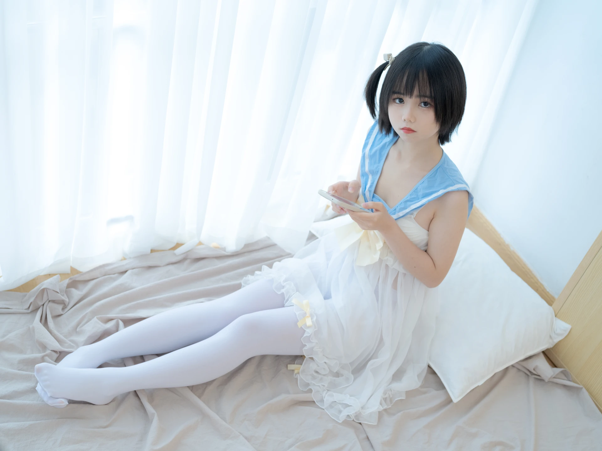 少女秩序 GR07L 小鱼 白丝睡衣 [37P-1.39GB]小鱼, 少女秩序, 白丝, 睡衣, 美腿, 美足