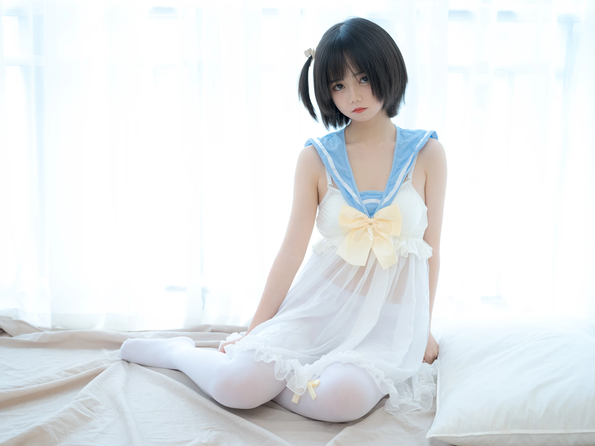 少女秩序 GR07L 小鱼 白丝睡衣 [37P-1.39GB]小鱼, 少女秩序, 白丝, 睡衣, 美腿, 美足