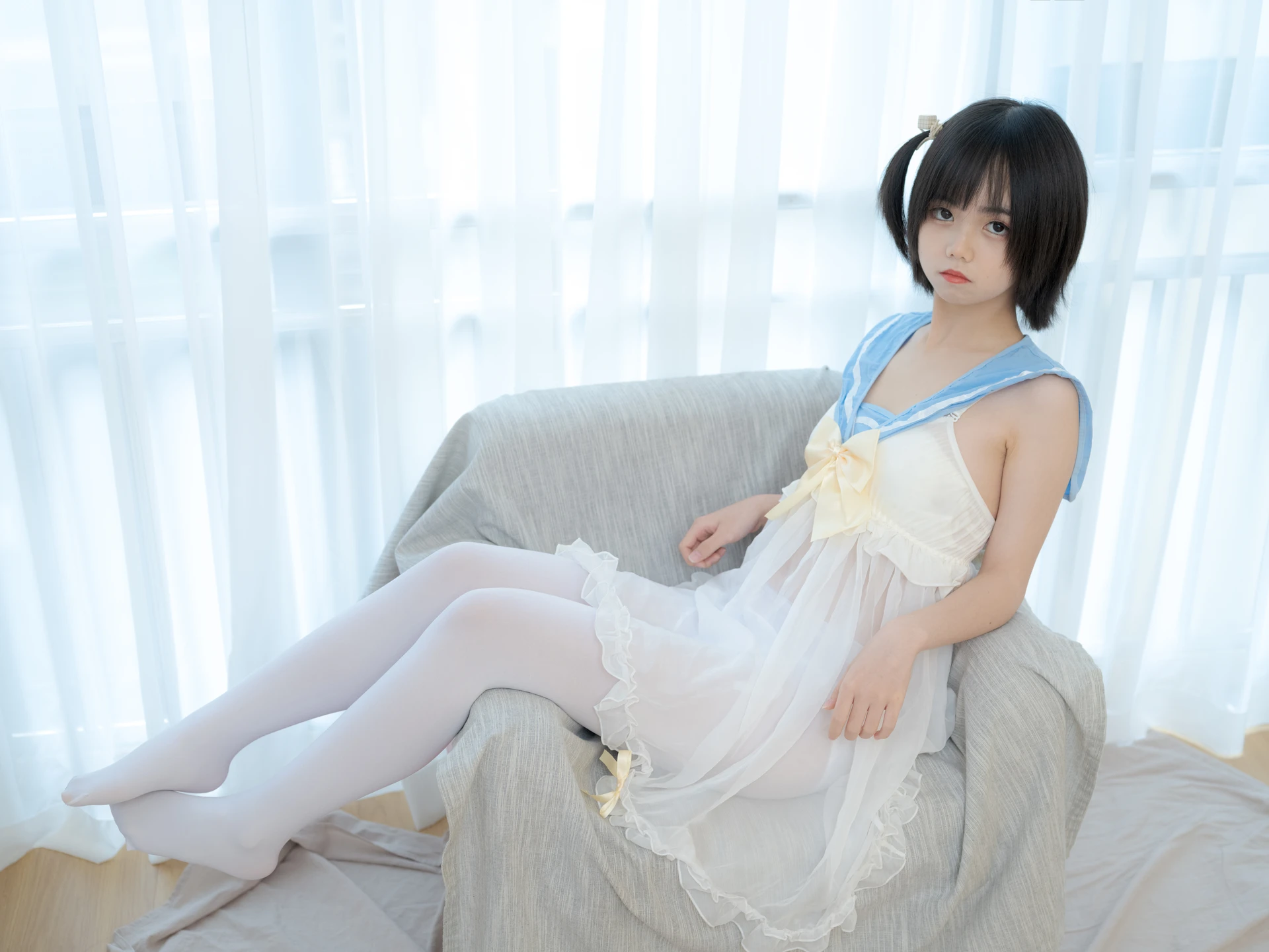 少女秩序 GR07L 小鱼 白丝睡衣 [37P-1.39GB]小鱼, 少女秩序, 白丝, 睡衣, 美腿, 美足