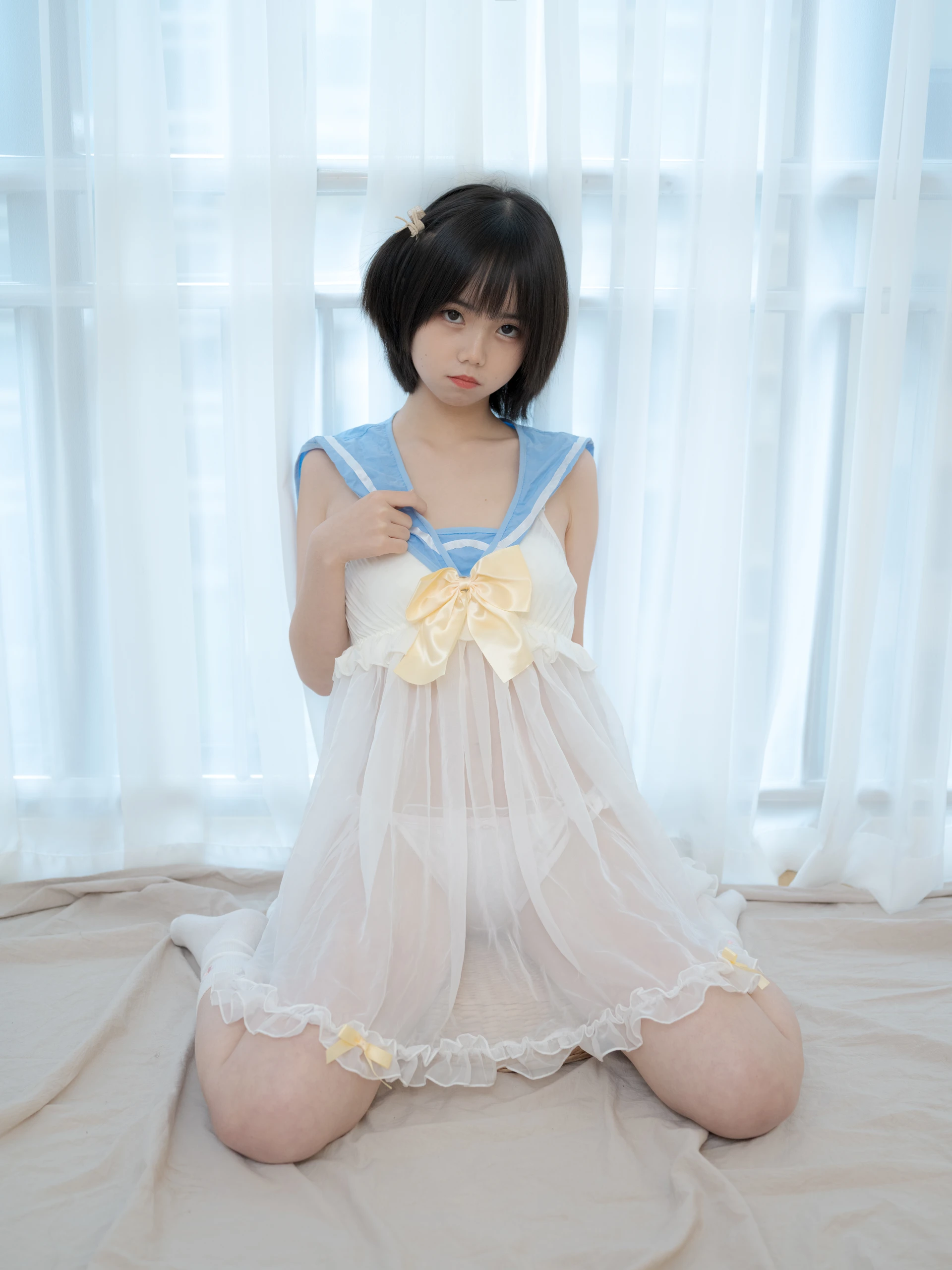 少女秩序 GR07L 小鱼 白丝睡衣 [37P-1.39GB]小鱼, 少女秩序, 白丝, 睡衣, 美腿, 美足