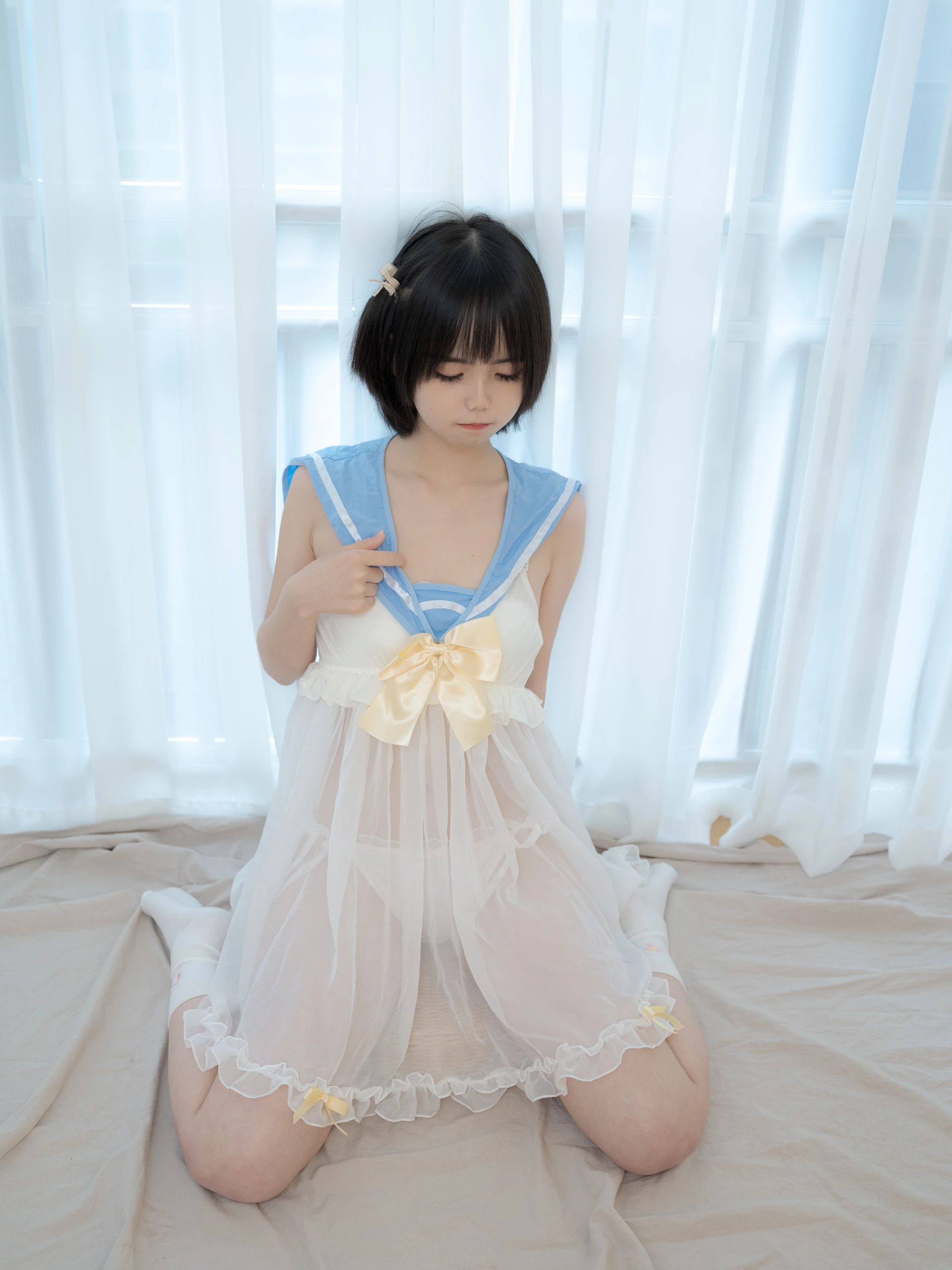 少女秩序 GR07L 小鱼 白丝睡衣 [37P-1.39GB]小鱼, 少女秩序, 白丝, 睡衣, 美腿, 美足