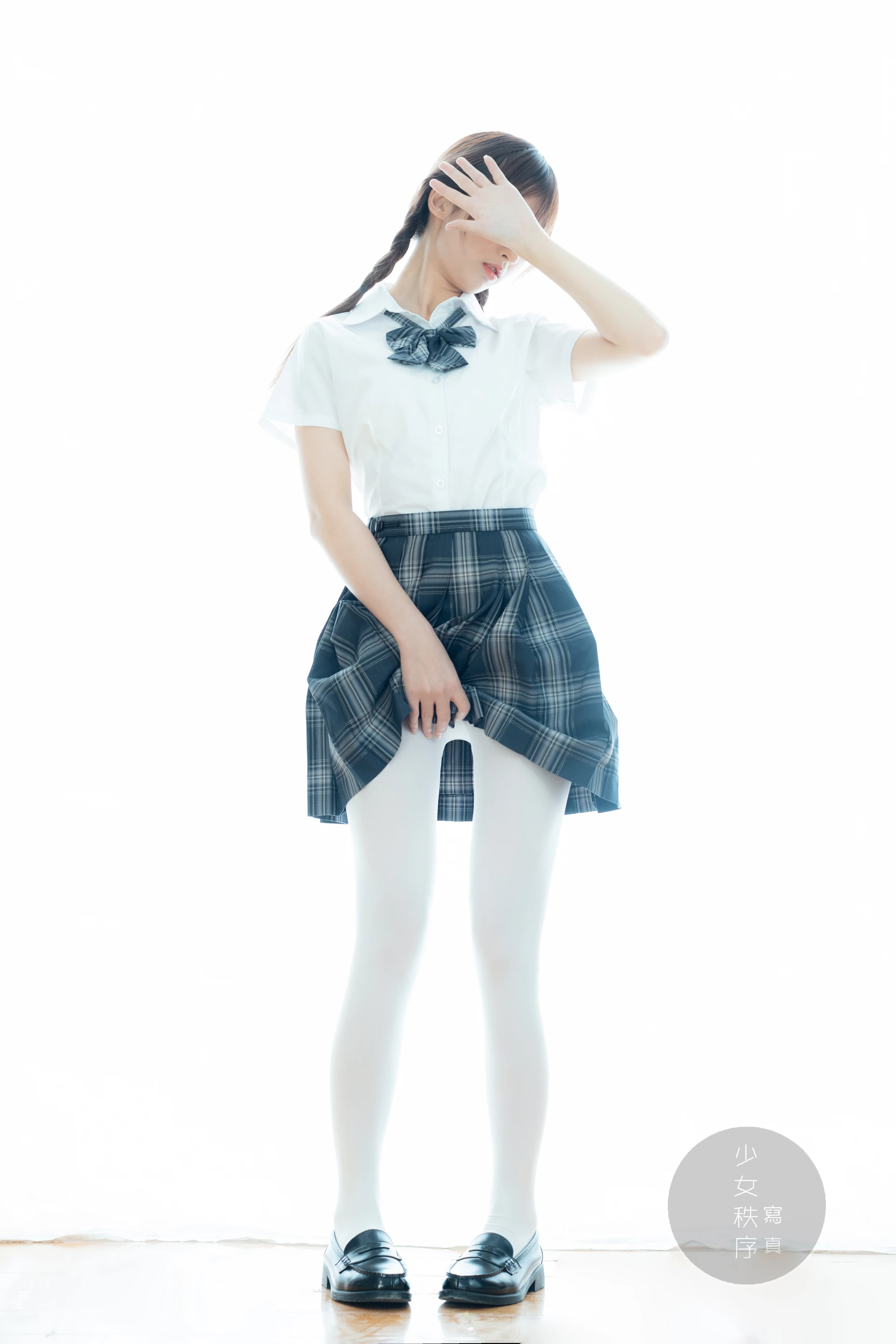 少女秩序 EX.10 鹿可 白丝JK双马尾（七夕情景音频特别篇）[35P1V-757.6M]JK制服, 双马尾, 少女秩序, 白丝, 美腿, 美足, 鹿可