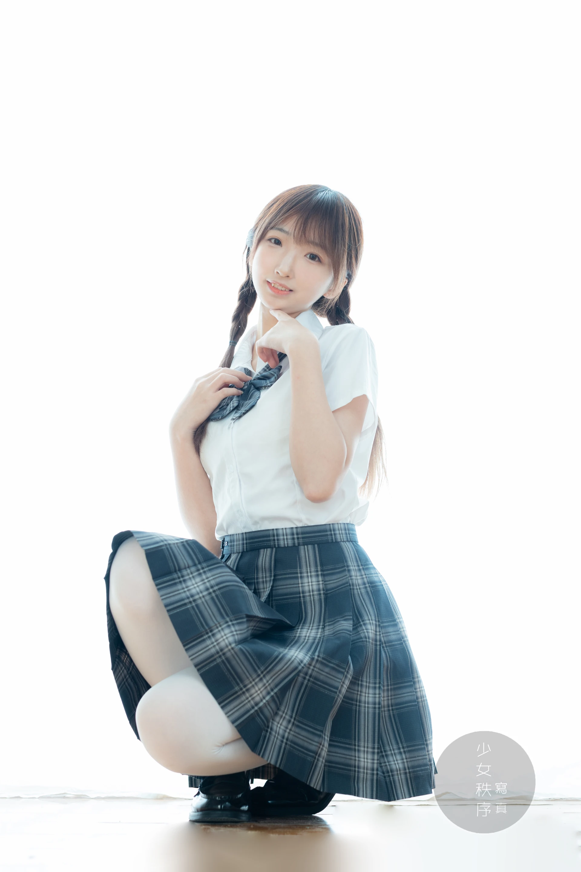 少女秩序 EX.10 鹿可 白丝JK双马尾（七夕情景音频特别篇）[35P1V-757.6M]JK制服, 双马尾, 少女秩序, 白丝, 美腿, 美足, 鹿可