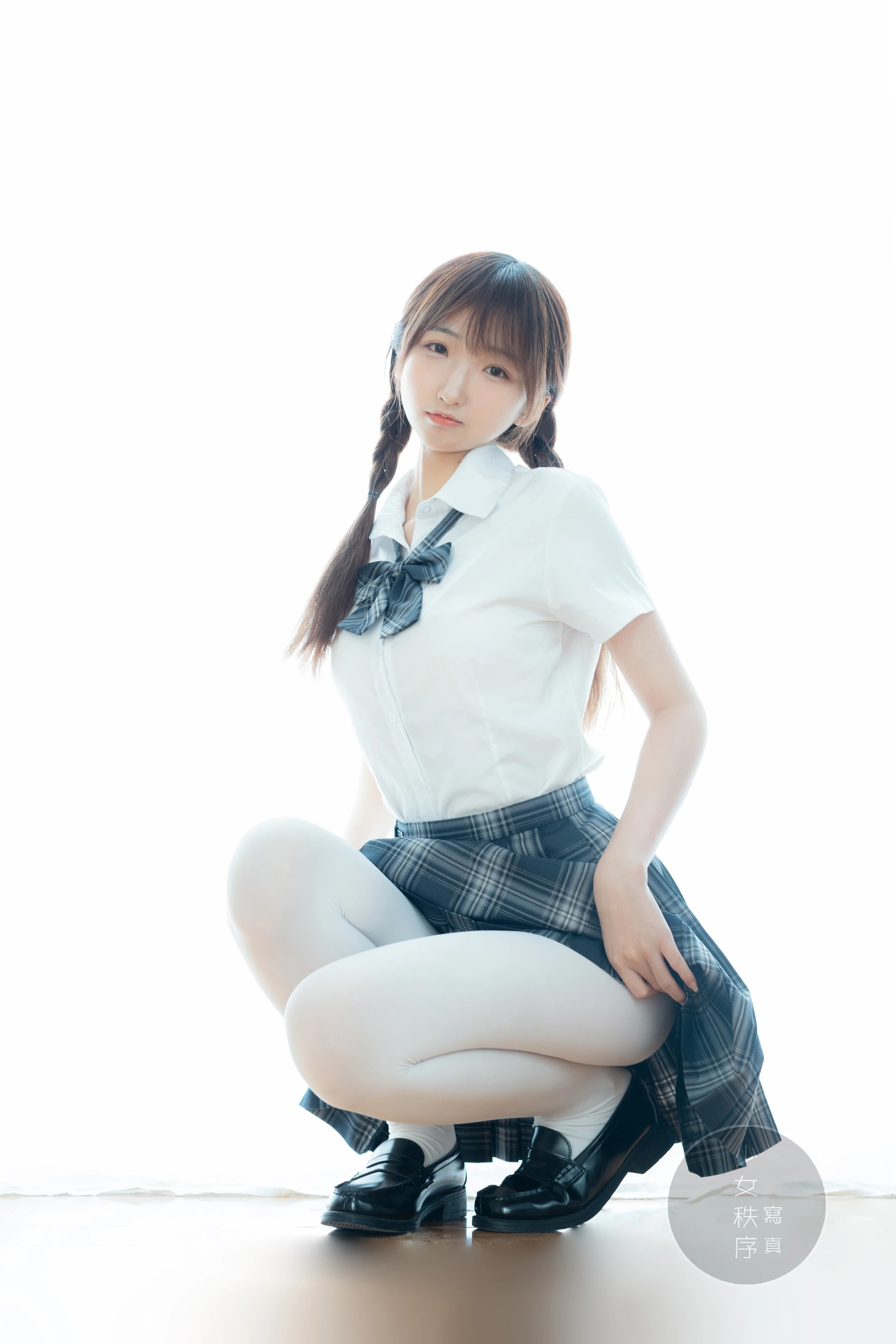 少女秩序 EX.10 鹿可 白丝JK双马尾（七夕情景音频特别篇）[35P1V-757.6M]JK制服, 双马尾, 少女秩序, 白丝, 美腿, 美足, 鹿可
