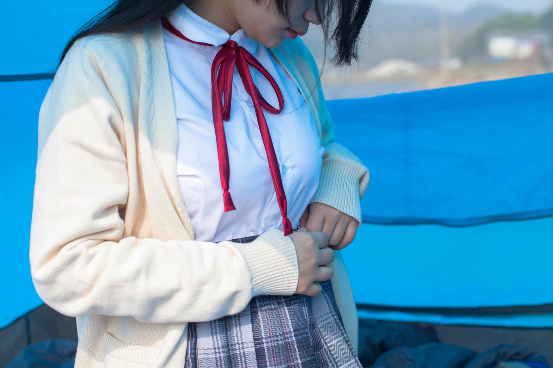 少女秩序 EX.02 户外黑丝+白丝JK双马尾[80P-843.3M]JK制服, 双马尾, 少女秩序, 白丝, 美腿, 美足, 黑丝
