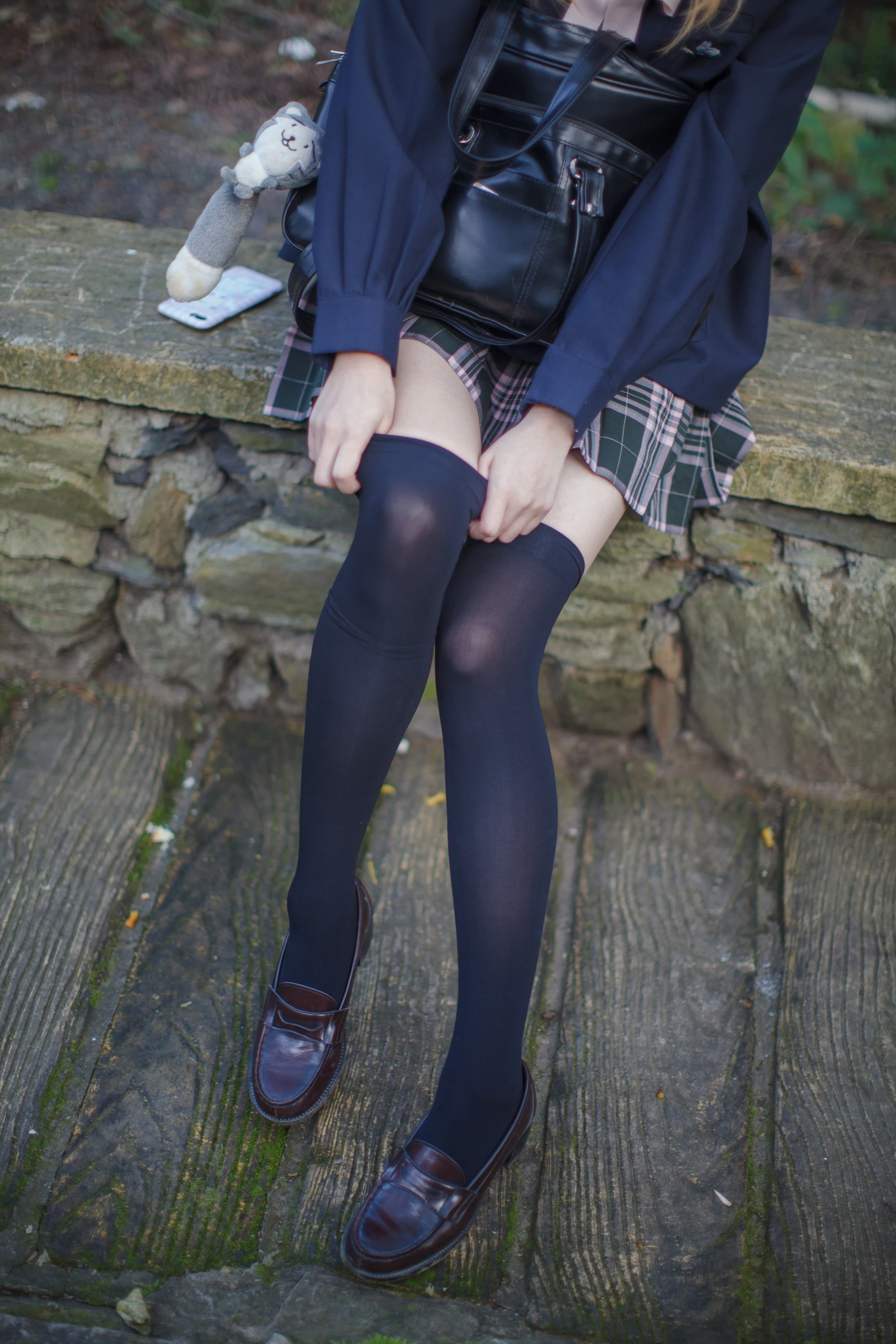少女秩序 EX.02 户外黑丝+白丝JK双马尾[80P-843.3M]JK制服, 双马尾, 少女秩序, 白丝, 美腿, 美足, 黑丝