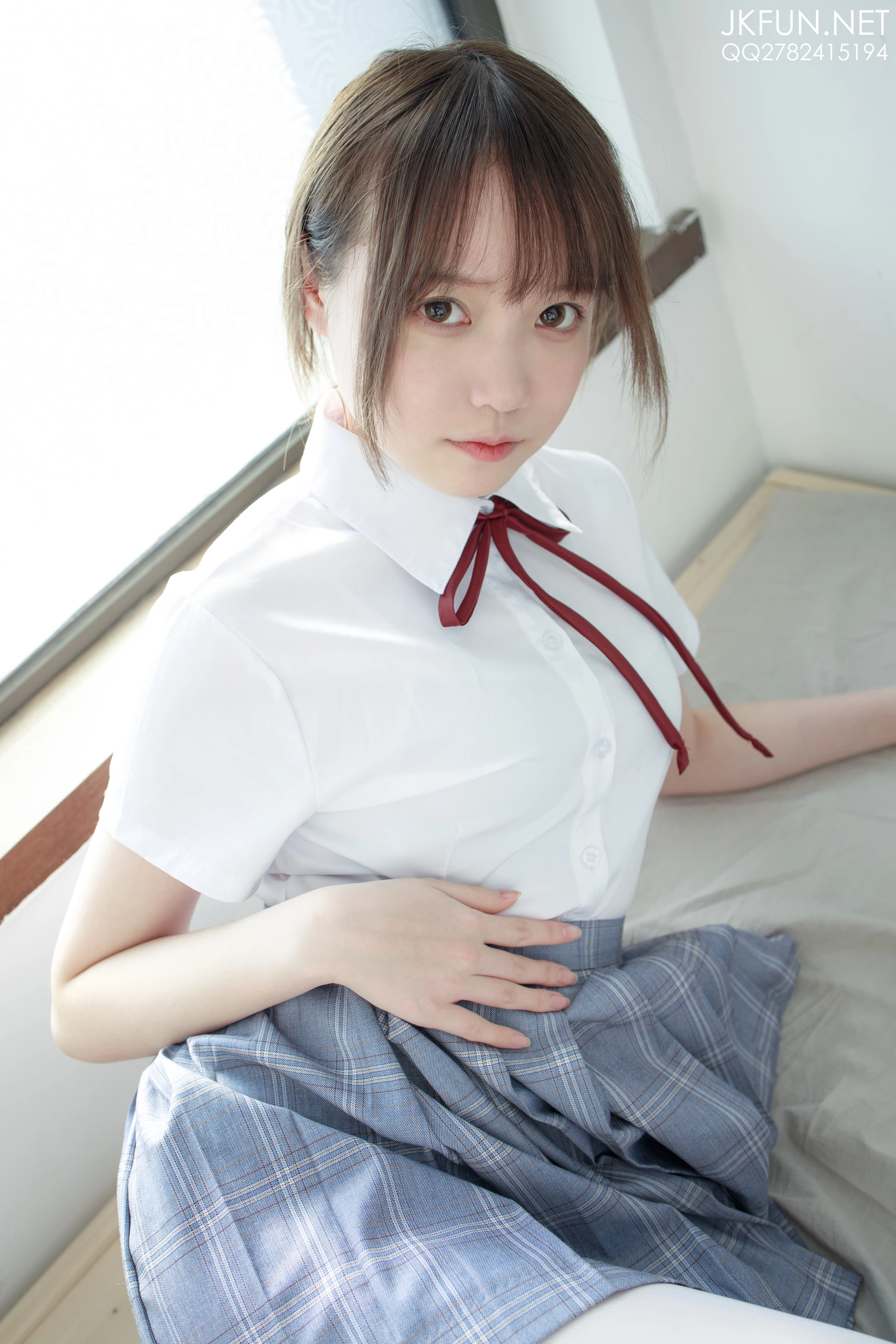 JKFUN-002 [230P1V-5.19G]Aika, JKFUN, 制服, 可爱, 学生装, 森萝财团, 白丝, 美腿, 美足