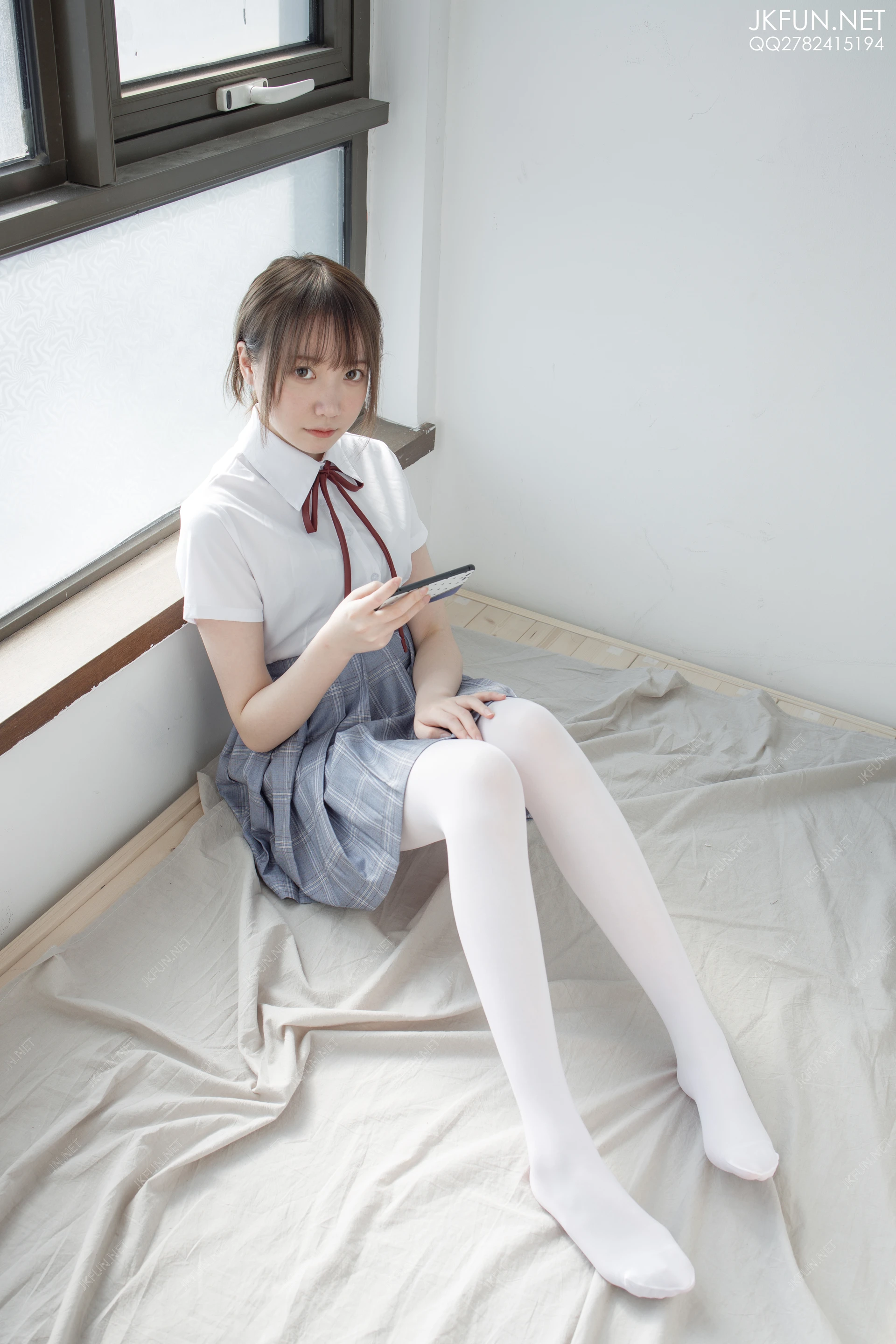 JKFUN-002 [230P1V-5.19G]Aika, JKFUN, 制服, 可爱, 学生装, 森萝财团, 白丝, 美腿, 美足