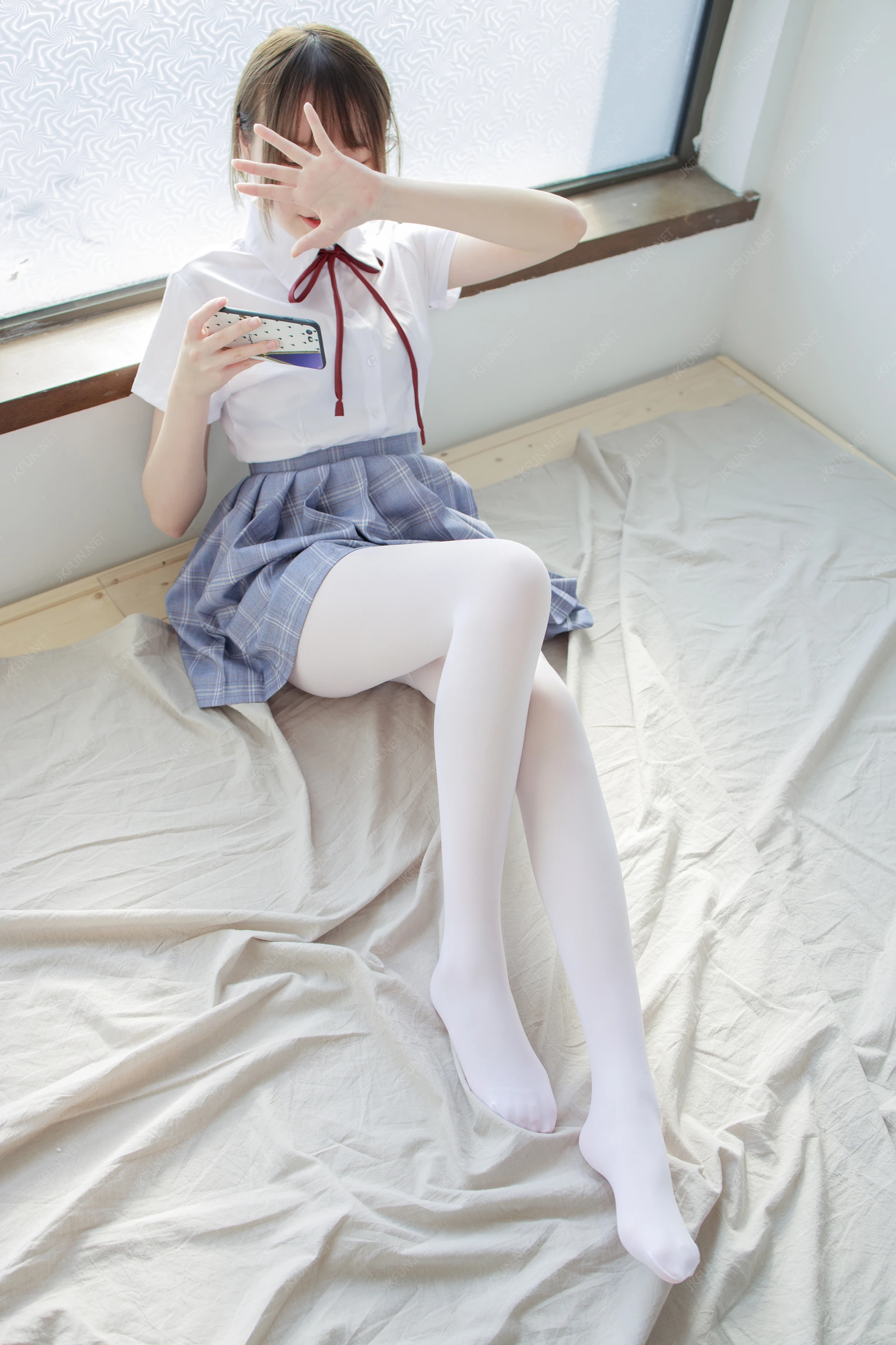 JKFUN-002 [230P1V-5.19G]Aika, JKFUN, 制服, 可爱, 学生装, 森萝财团, 白丝, 美腿, 美足