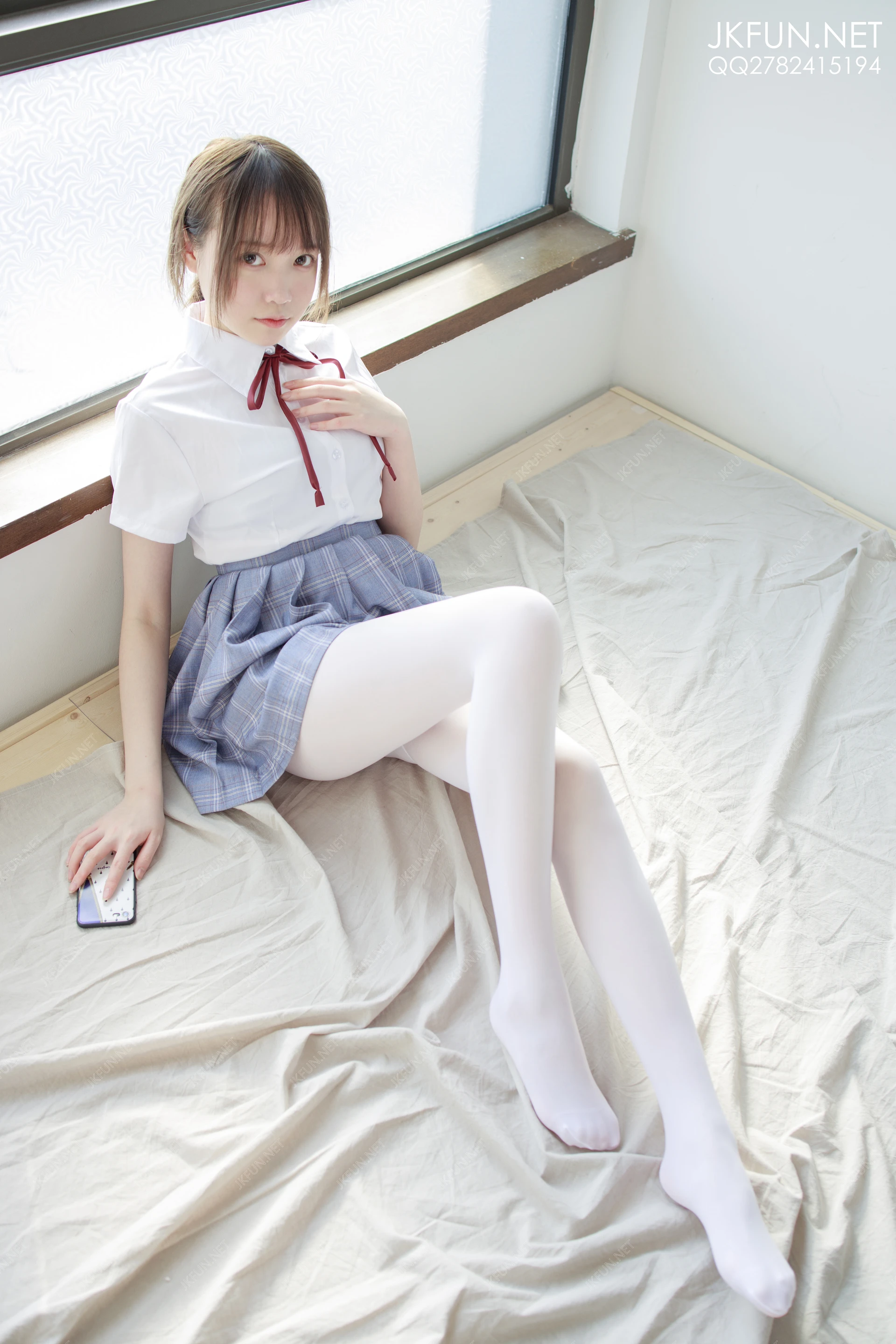 JKFUN-002 [230P1V-5.19G]Aika, JKFUN, 制服, 可爱, 学生装, 森萝财团, 白丝, 美腿, 美足