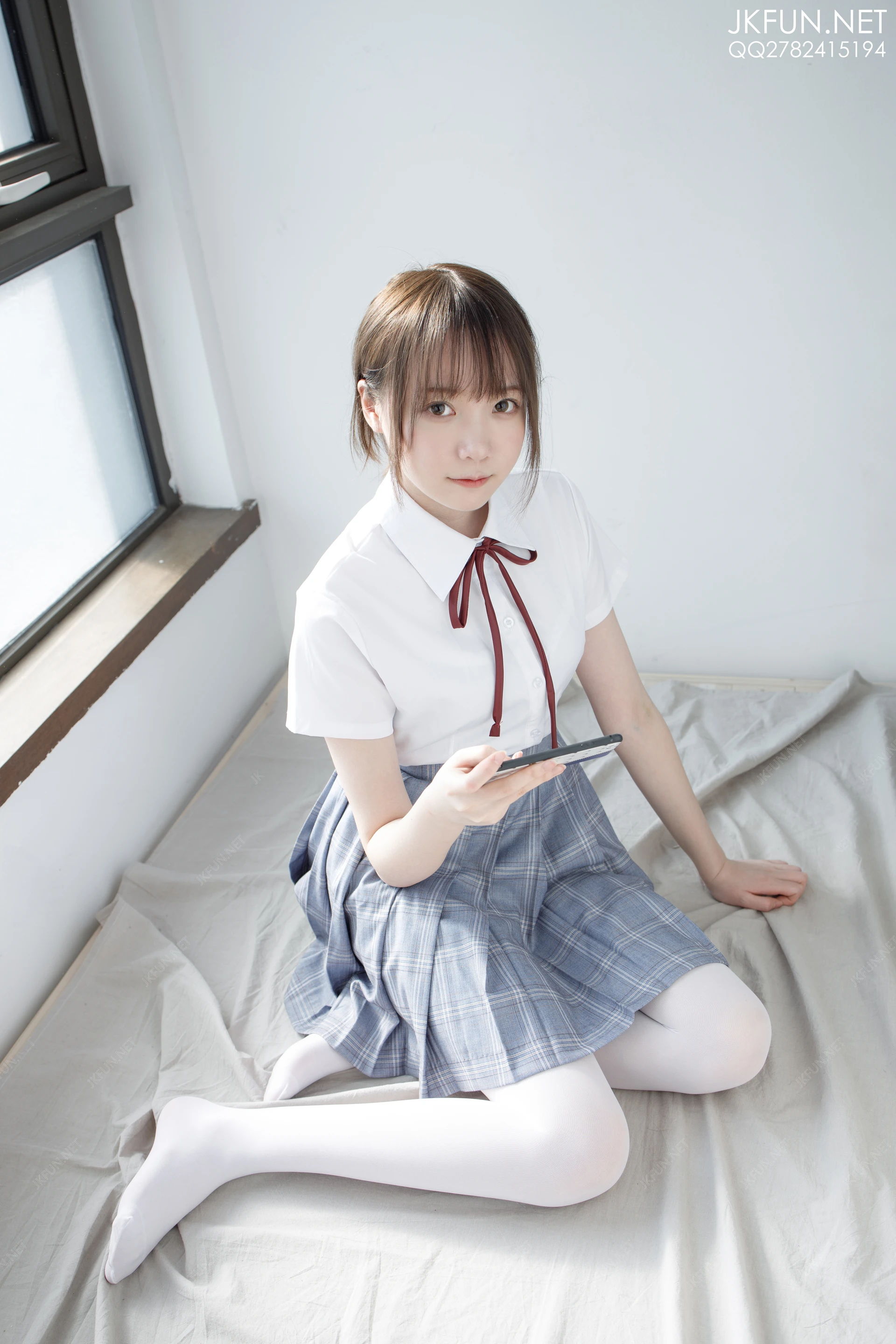 JKFUN-002 [230P1V-5.19G]Aika, JKFUN, 制服, 可爱, 学生装, 森萝财团, 白丝, 美腿, 美足