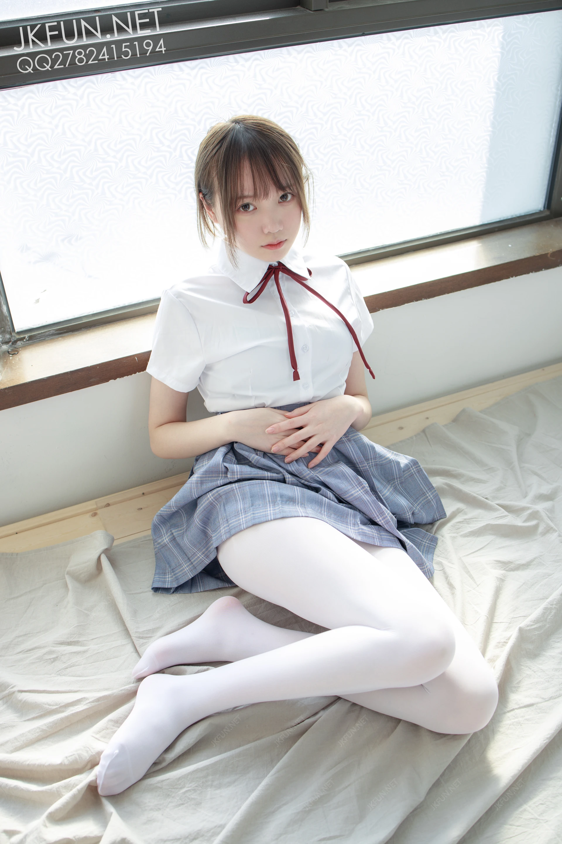 JKFUN-002 [230P1V-5.19G]Aika, JKFUN, 制服, 可爱, 学生装, 森萝财团, 白丝, 美腿, 美足