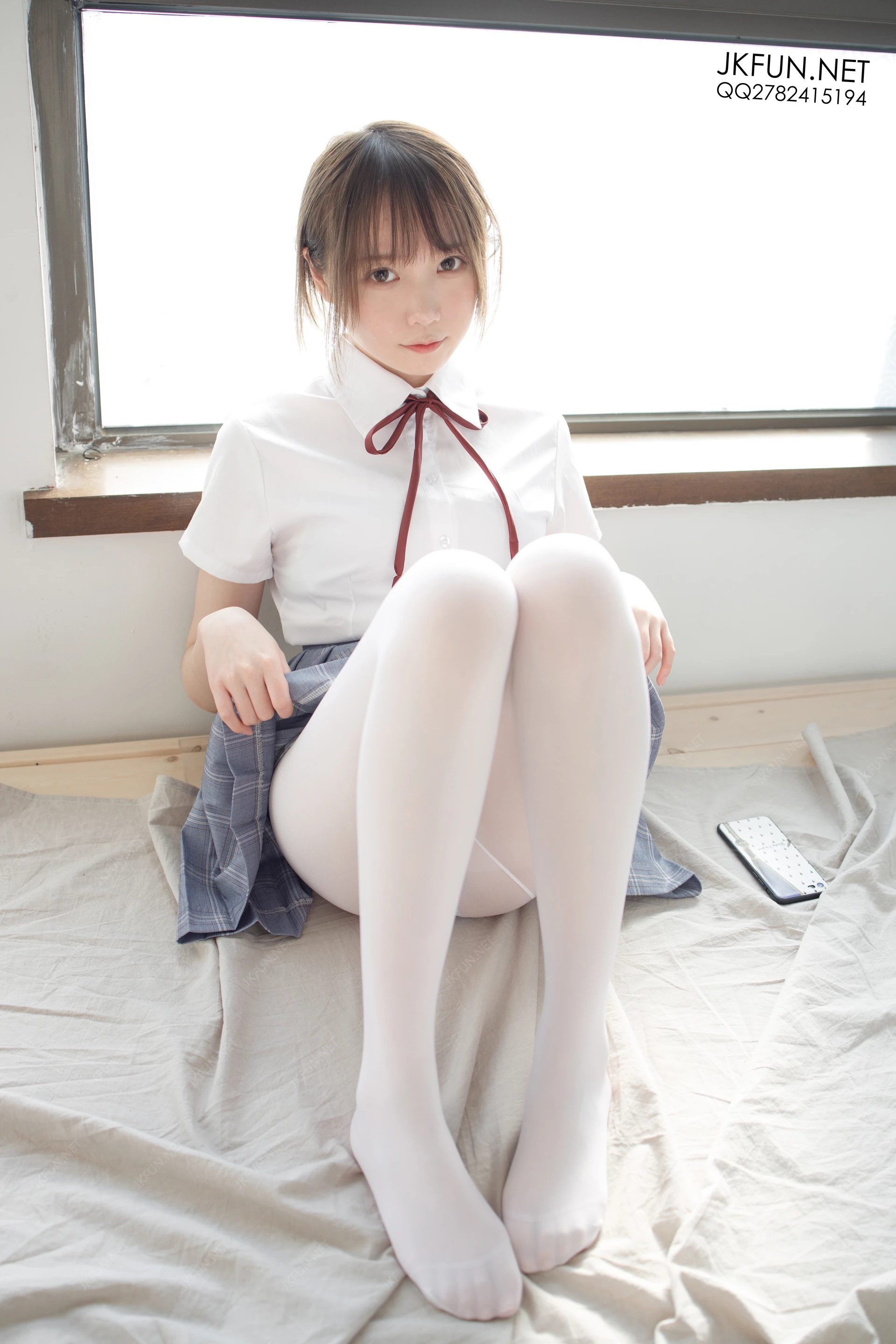 JKFUN-002 [230P1V-5.19G]Aika, JKFUN, 制服, 可爱, 学生装, 森萝财团, 白丝, 美腿, 美足