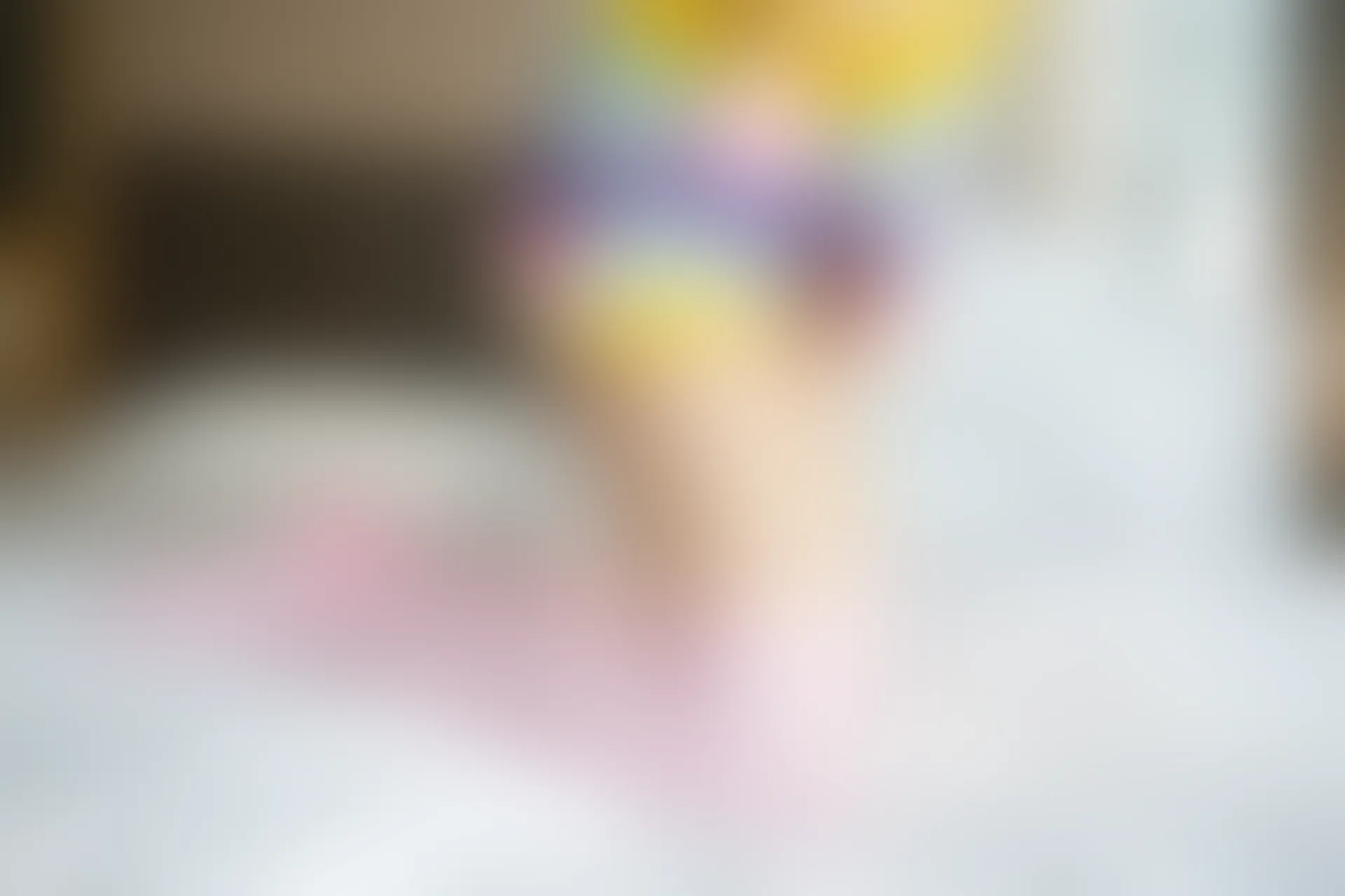 C42.002 粉白色条纹袜 [39P-74MB]