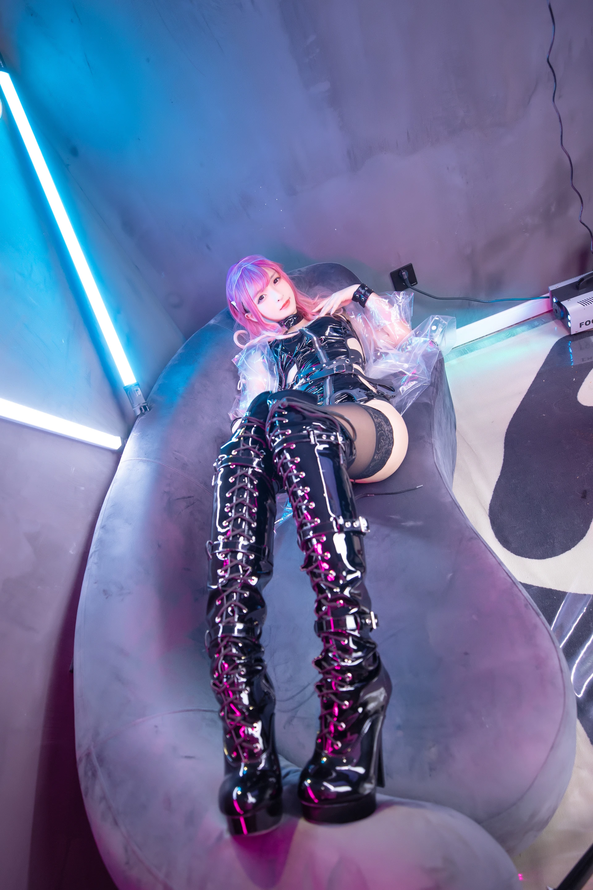 神楽坂真冬 第三季 序号16：《Girlspunk2020》 [150P2V-727MB]内衣, 双马尾, 神楽坂真冬, 美腿, 美足, 高跟鞋, 黑丝