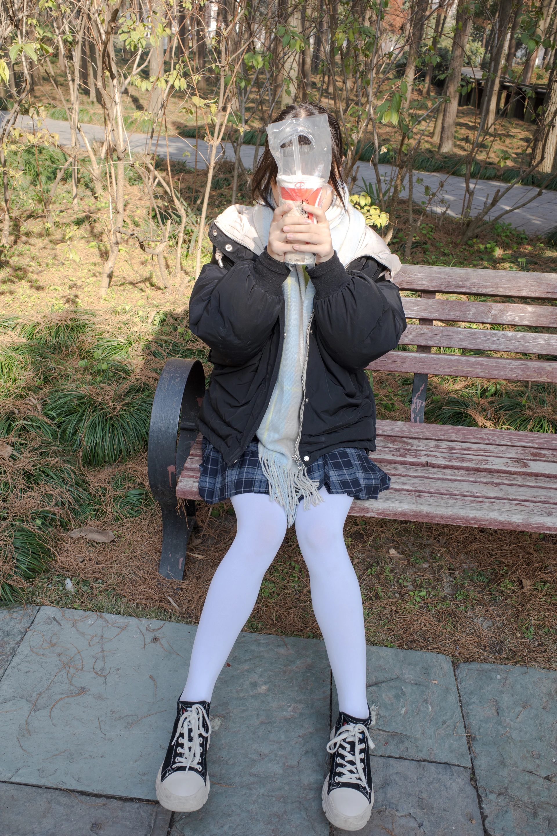 森萝财团 有料-22 [84P-1.09G]JK, JK制服, 学生装, 有料, 校服, 森萝财团, 白丝, 美腿, 美足