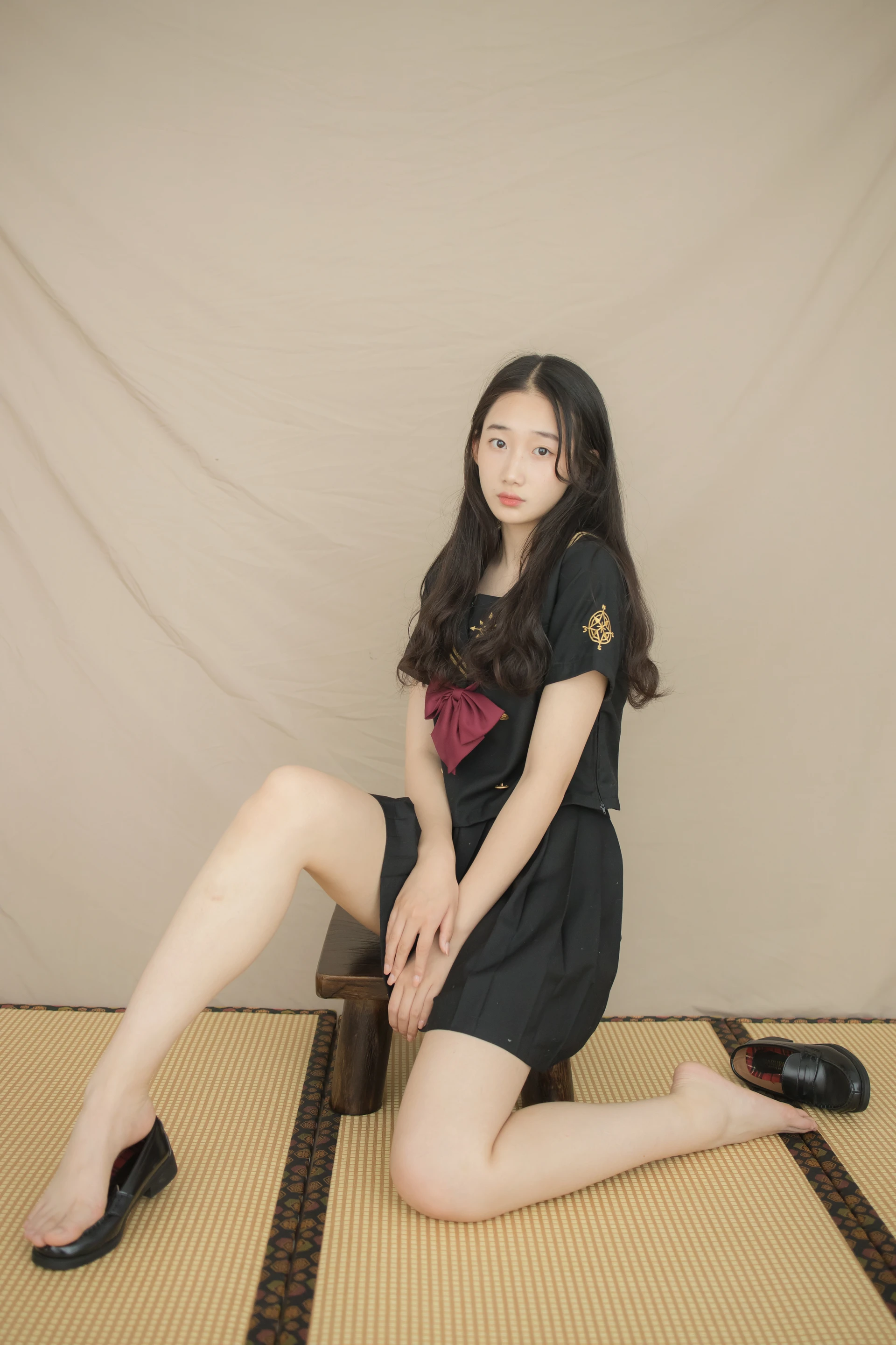 紧急企划 VOL.001 [45P1V-859M] 樱樱樱可JK, JK制服, 制服, 学生装, 紧急企划, 美腿, 美足, 黑丝