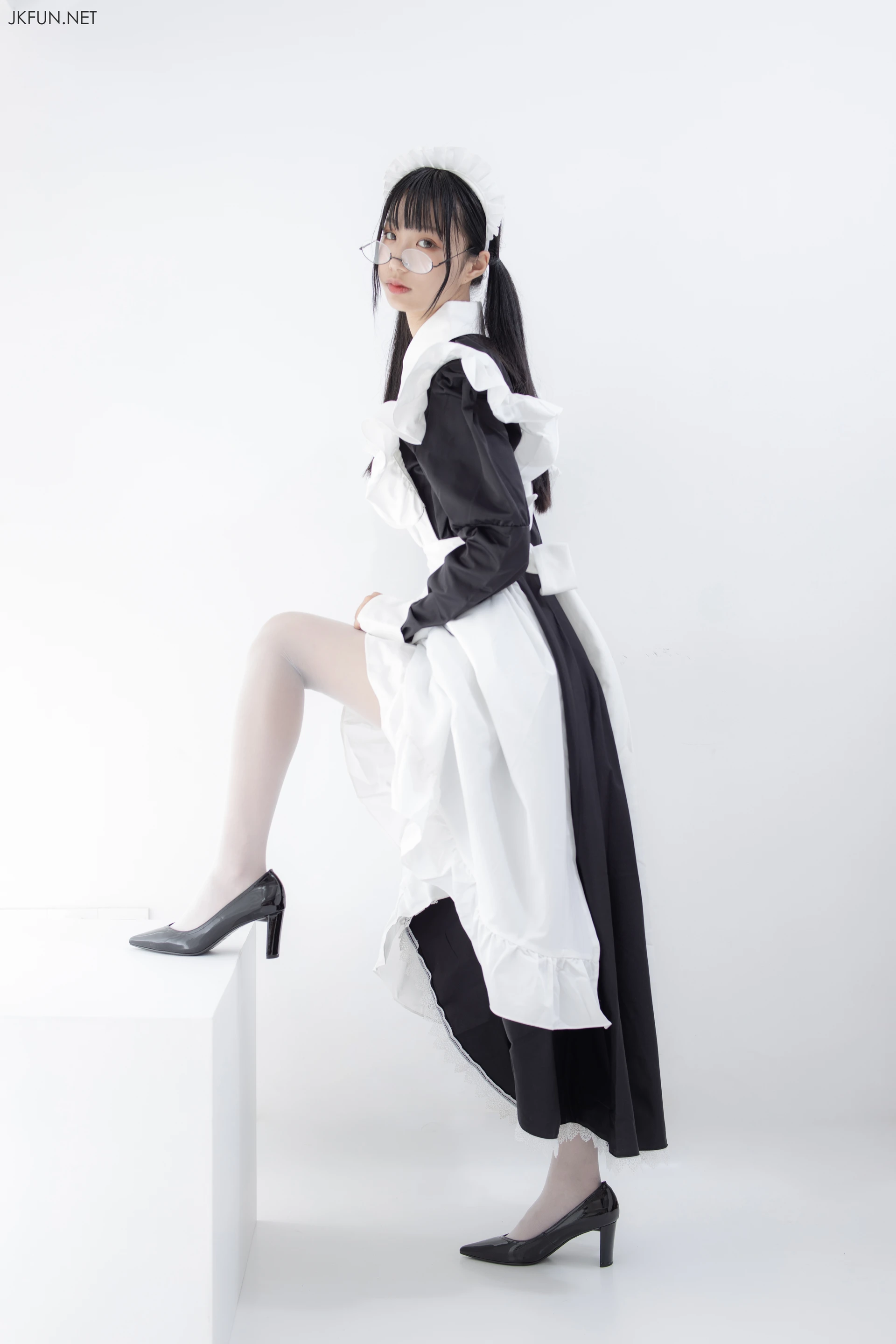 JKFUN-017 [127P1V-2.31G]JKFUN, 女仆装, 森萝财团, 白丝, 美腿