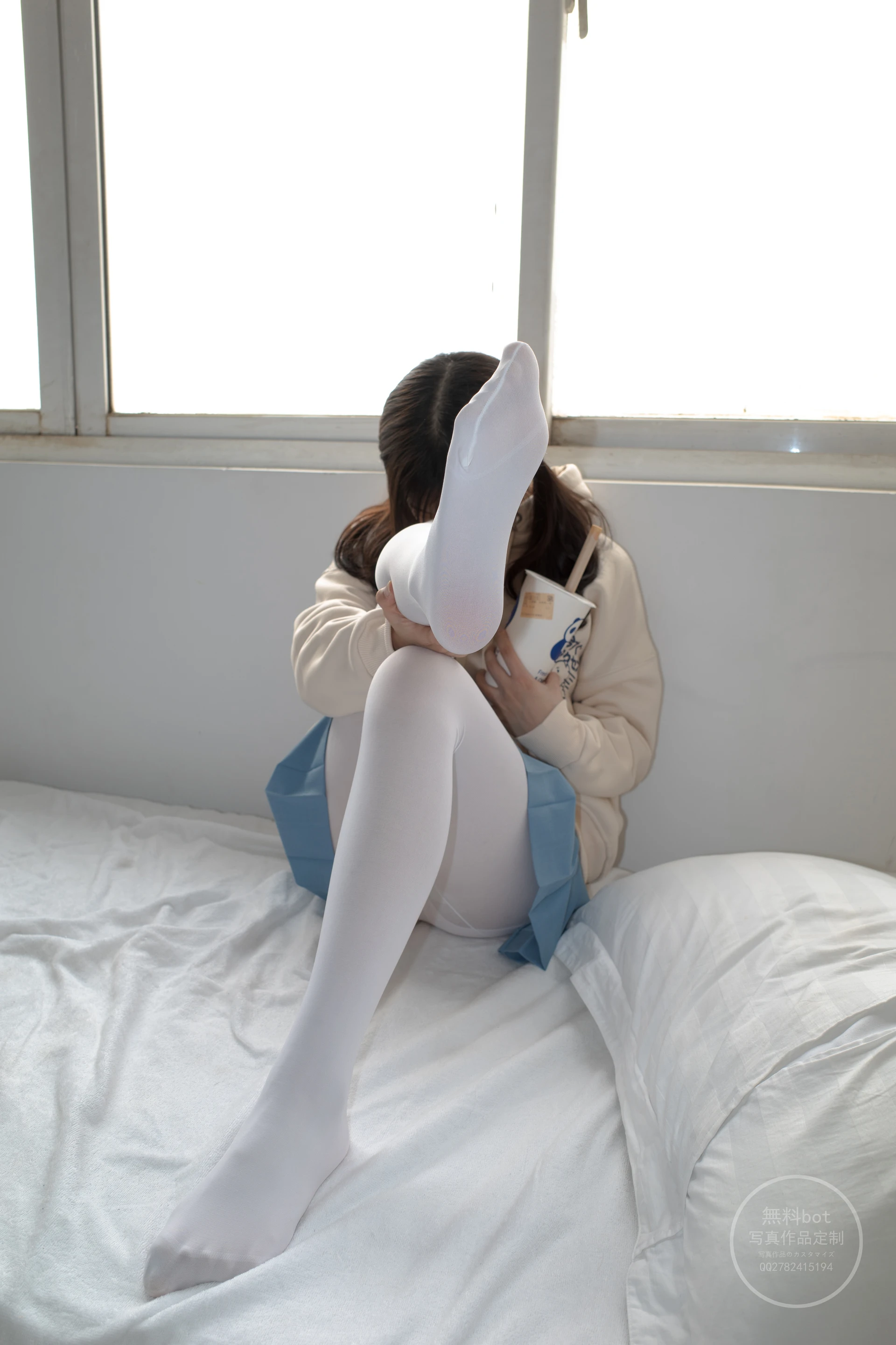 森萝财团 有料-24 [83P-970M]JK, JK制服, 可爱, 学生装, 有料, 校服, 森萝财团, 白丝, 美腿, 美足