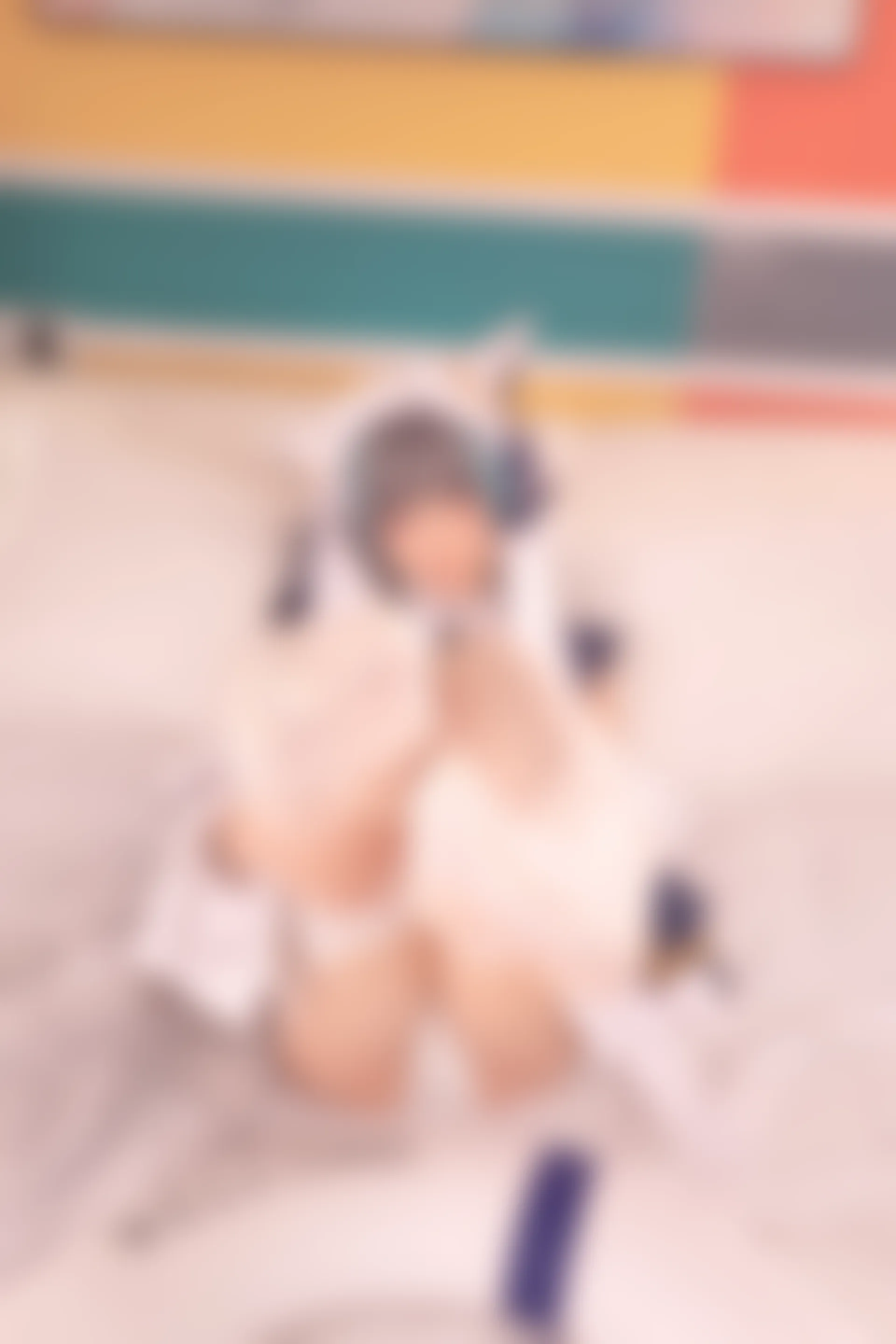 神楽坂真冬 第三季 序号28：柴郡cos《纯色庭院》 [150P2V-638MB]内衣, 泳装, 白丝, 神楽坂真冬, 美腿, 美足