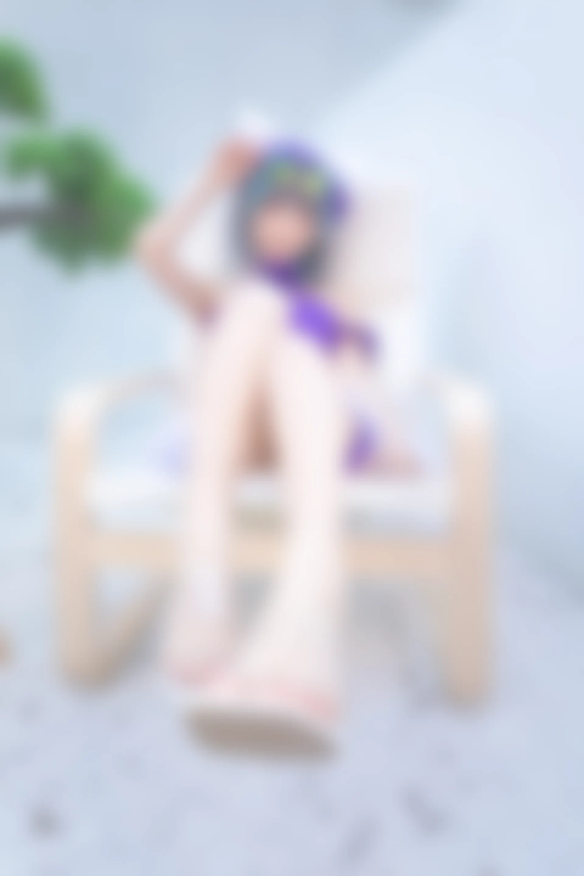 神楽坂真冬 第三季 序号28：柴郡cos《纯色庭院》 [150P2V-638MB]内衣, 泳装, 白丝, 神楽坂真冬, 美腿, 美足