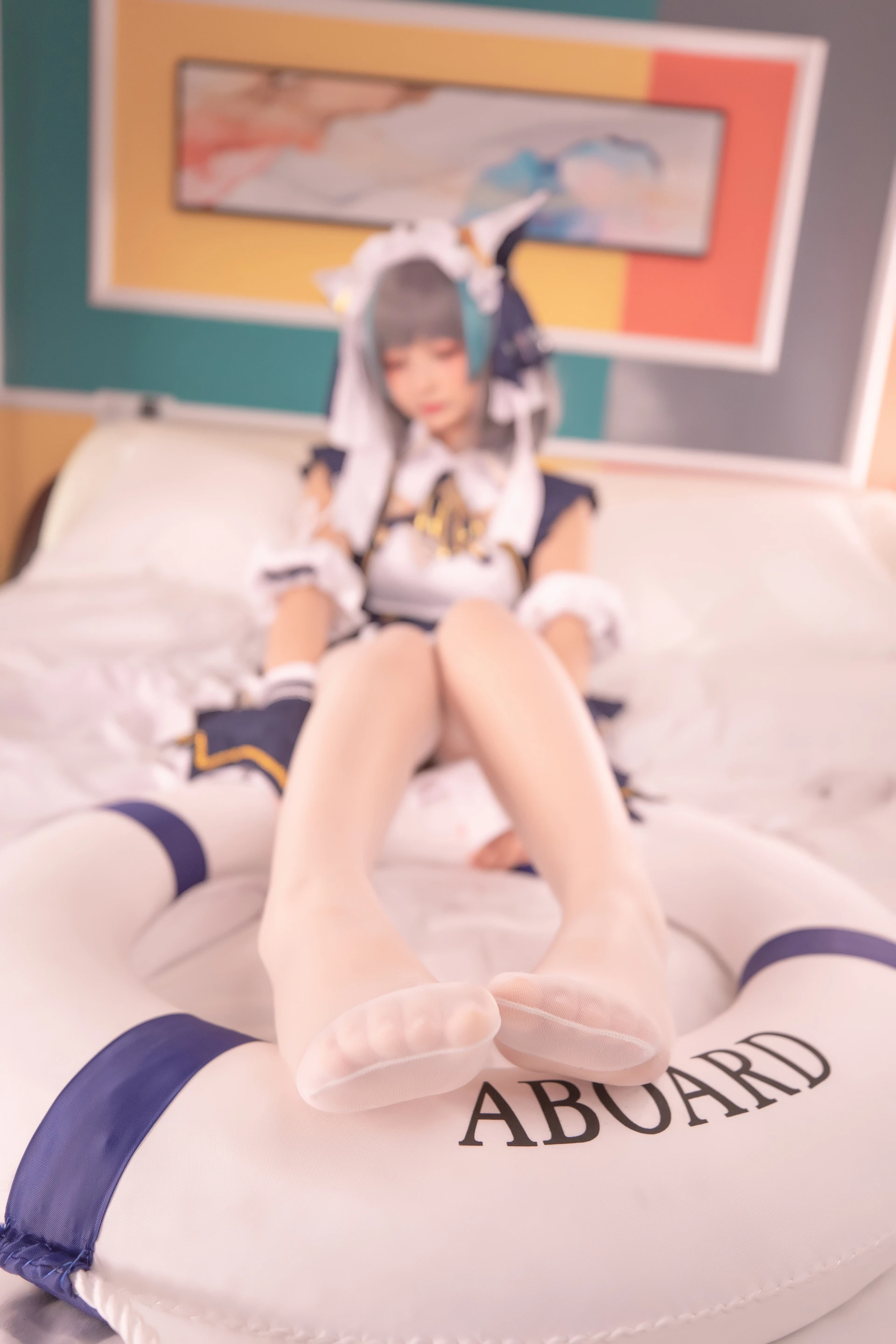 神楽坂真冬 第三季 序号28：柴郡cos《纯色庭院》 [150P2V-638MB]内衣, 泳装, 白丝, 神楽坂真冬, 美腿, 美足