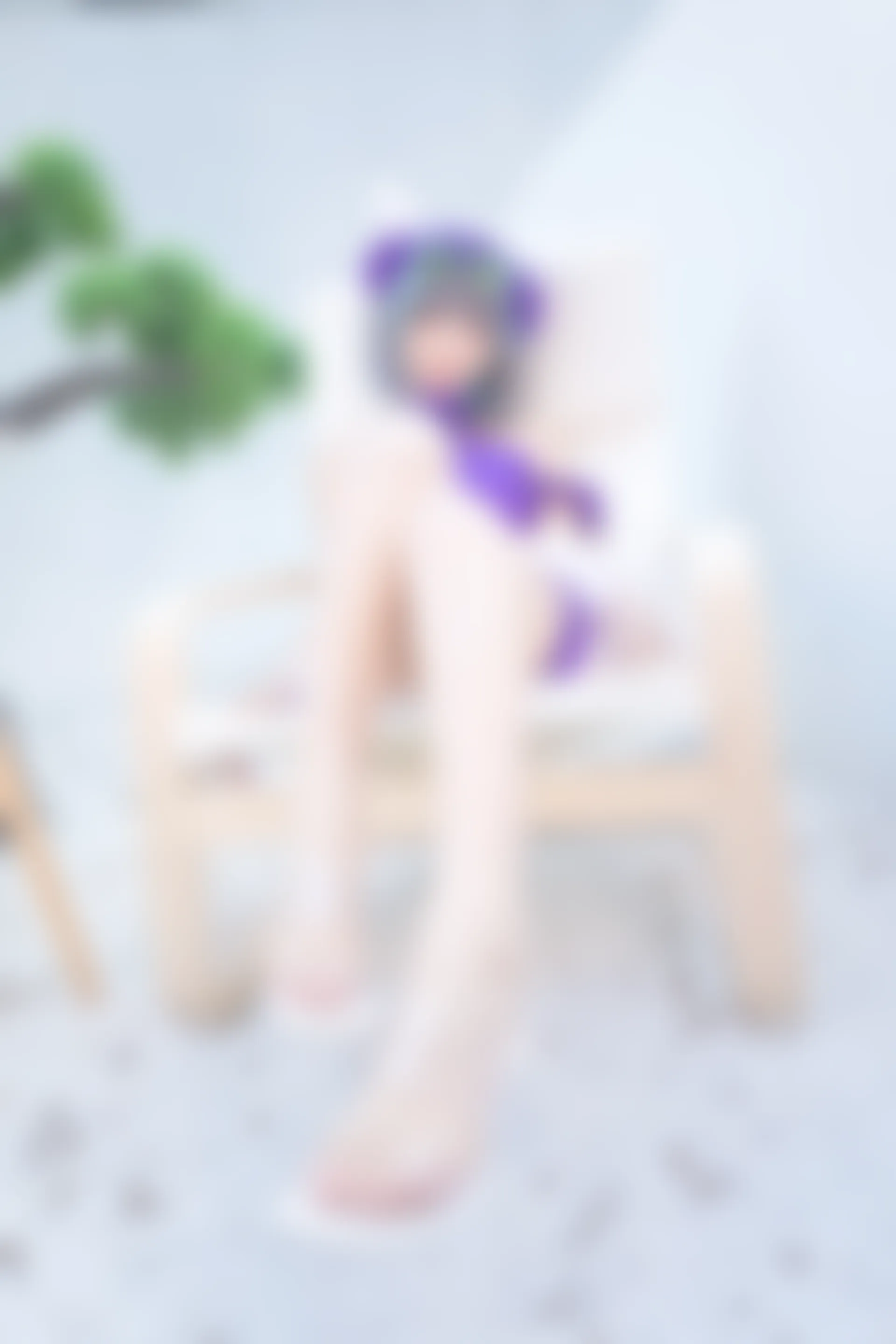 神楽坂真冬 第三季 序号28：柴郡cos《纯色庭院》 [150P2V-638MB]内衣, 泳装, 白丝, 神楽坂真冬, 美腿, 美足