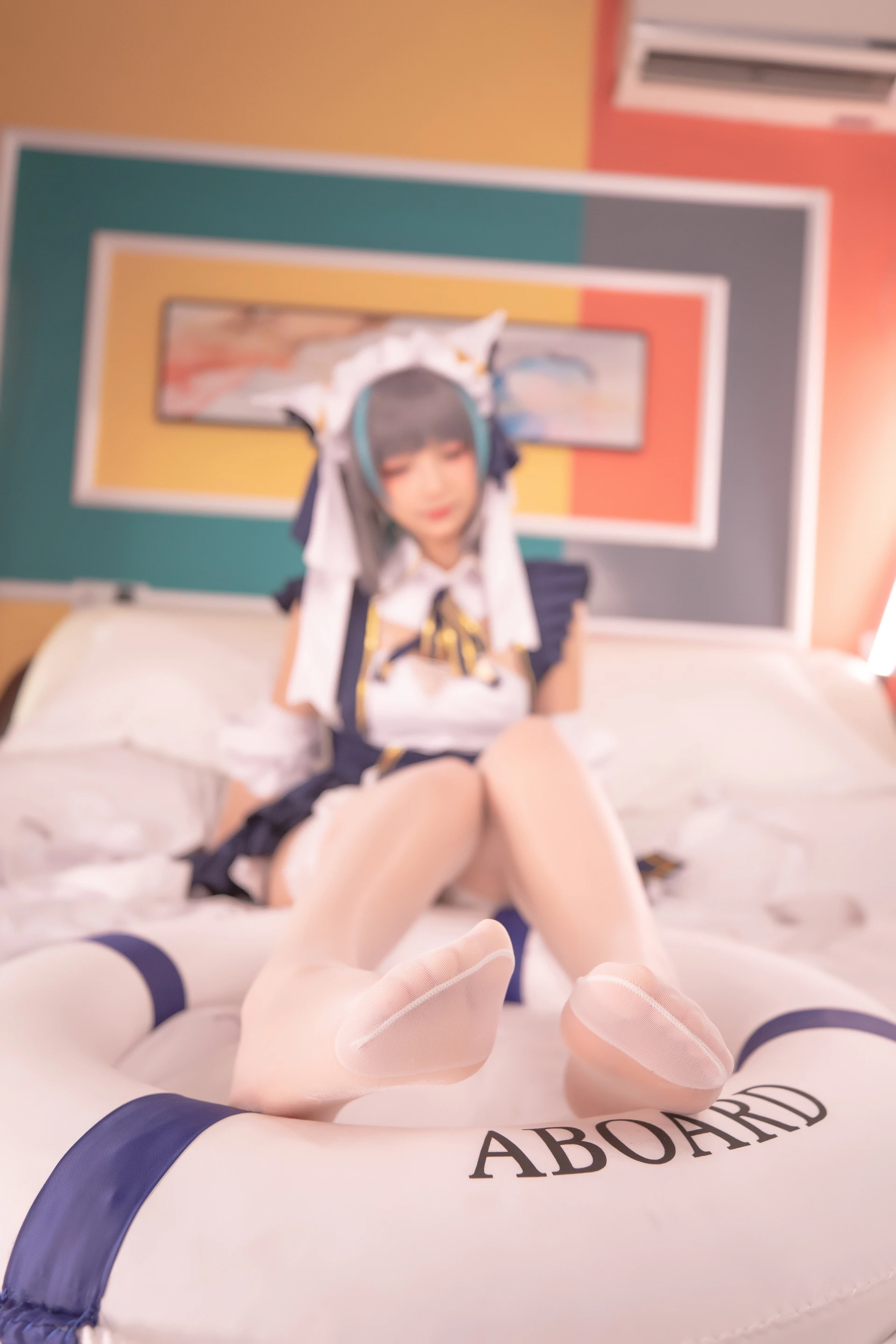 神楽坂真冬 第三季 序号28：柴郡cos《纯色庭院》 [150P2V-638MB]内衣, 泳装, 白丝, 神楽坂真冬, 美腿, 美足