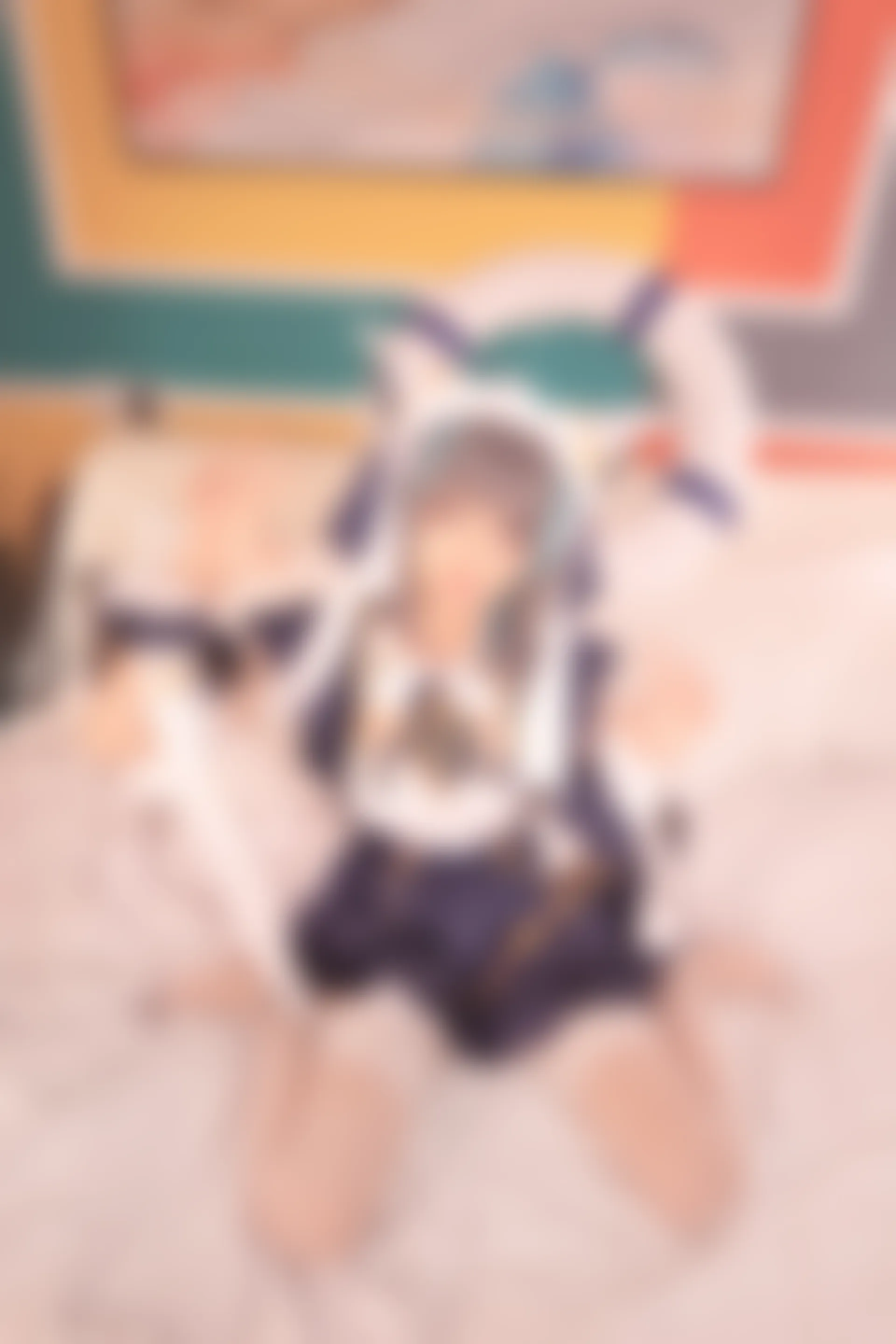 神楽坂真冬 第三季 序号28：柴郡cos《纯色庭院》 [150P2V-638MB]内衣, 泳装, 白丝, 神楽坂真冬, 美腿, 美足